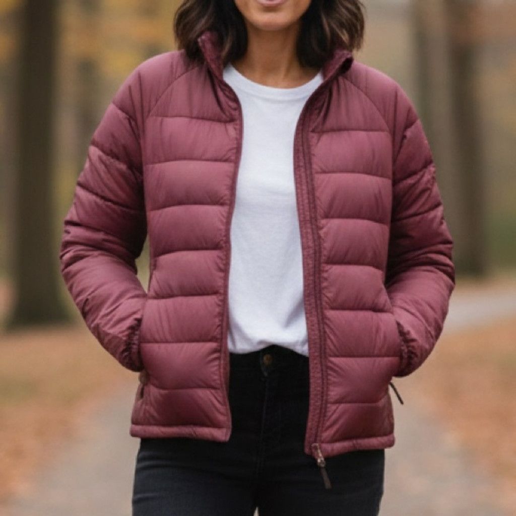 Everlane Everlane Lightweight Puffer Jacket in Burgunday Size XXS Size XXS / US 00 / IT 34 - 2 Thumbnail