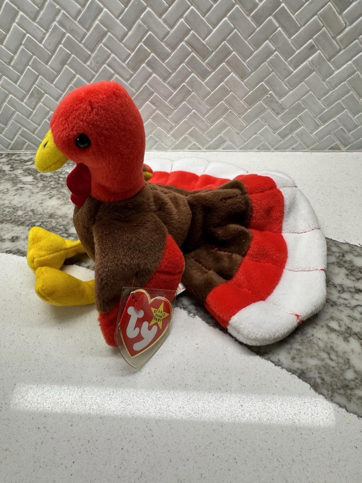 Tyler The Creator Retired (Original) TY Beanie Baby Gobbles The Turkey 1996 Size ONE SIZE - 1 Thumbnail