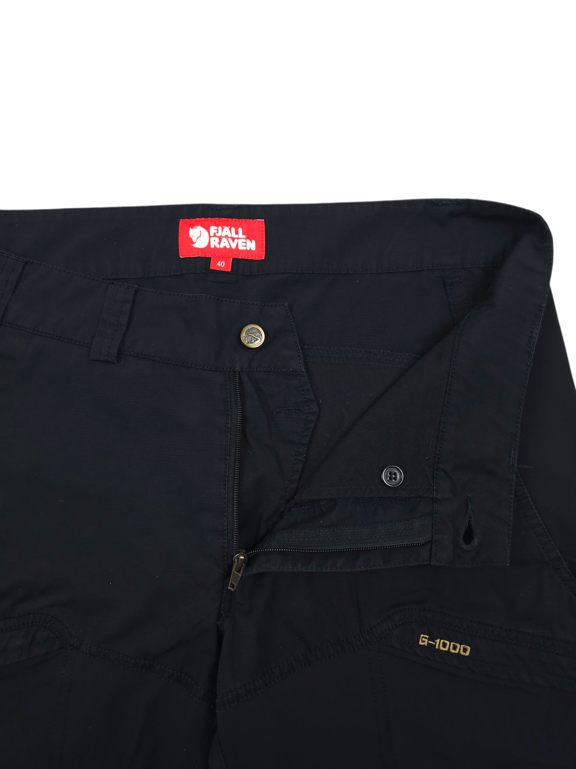 Fjallraven 💎 Fjallraven G-1000 Black Cargo Utility Outdoor Pants Large Size US 34 / EU 50 - 6 Thumbnail