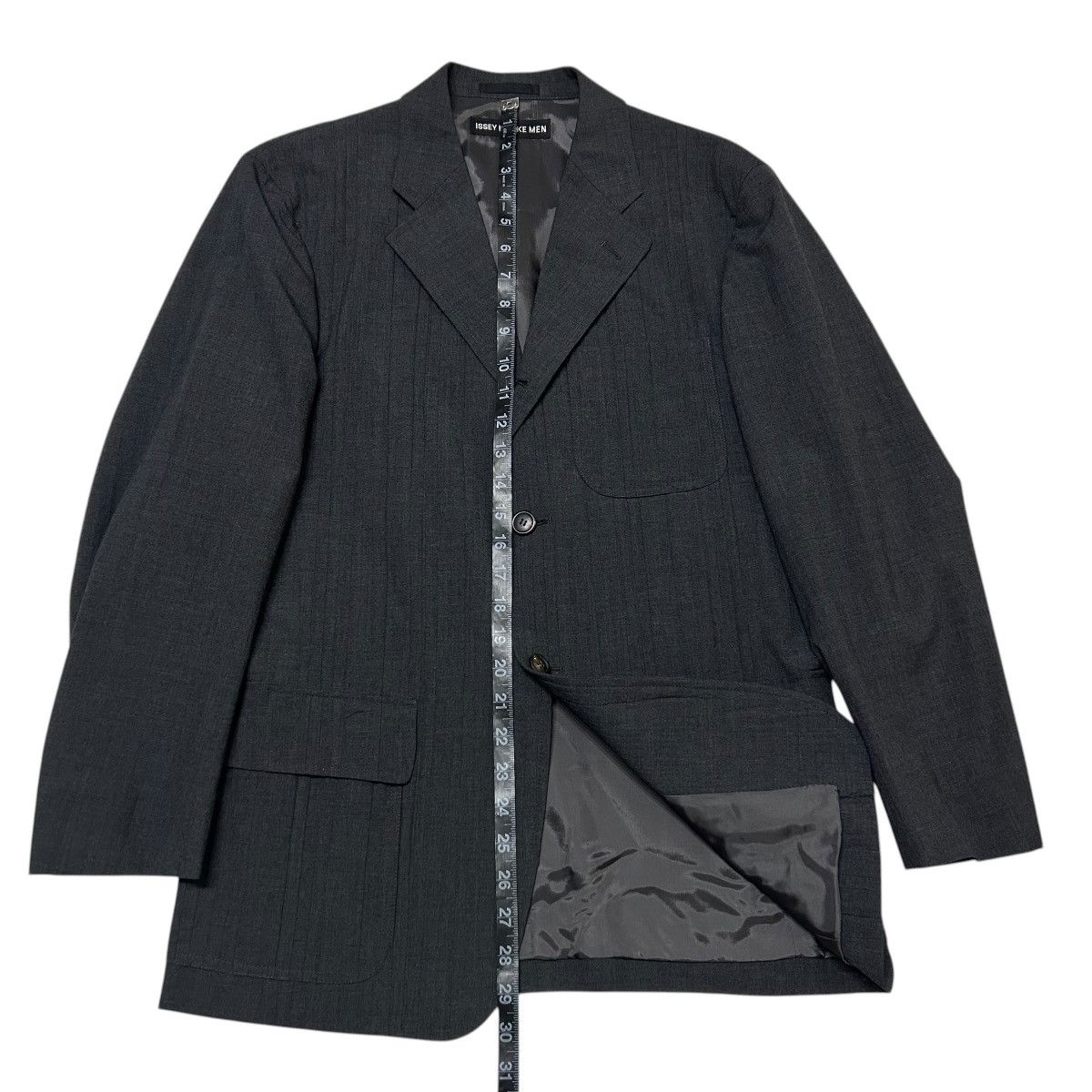 Issey Miyake 711 ISSEY MIYAKE MEN suit set up gray pleats design archive Size 40R - 12 Thumbnail