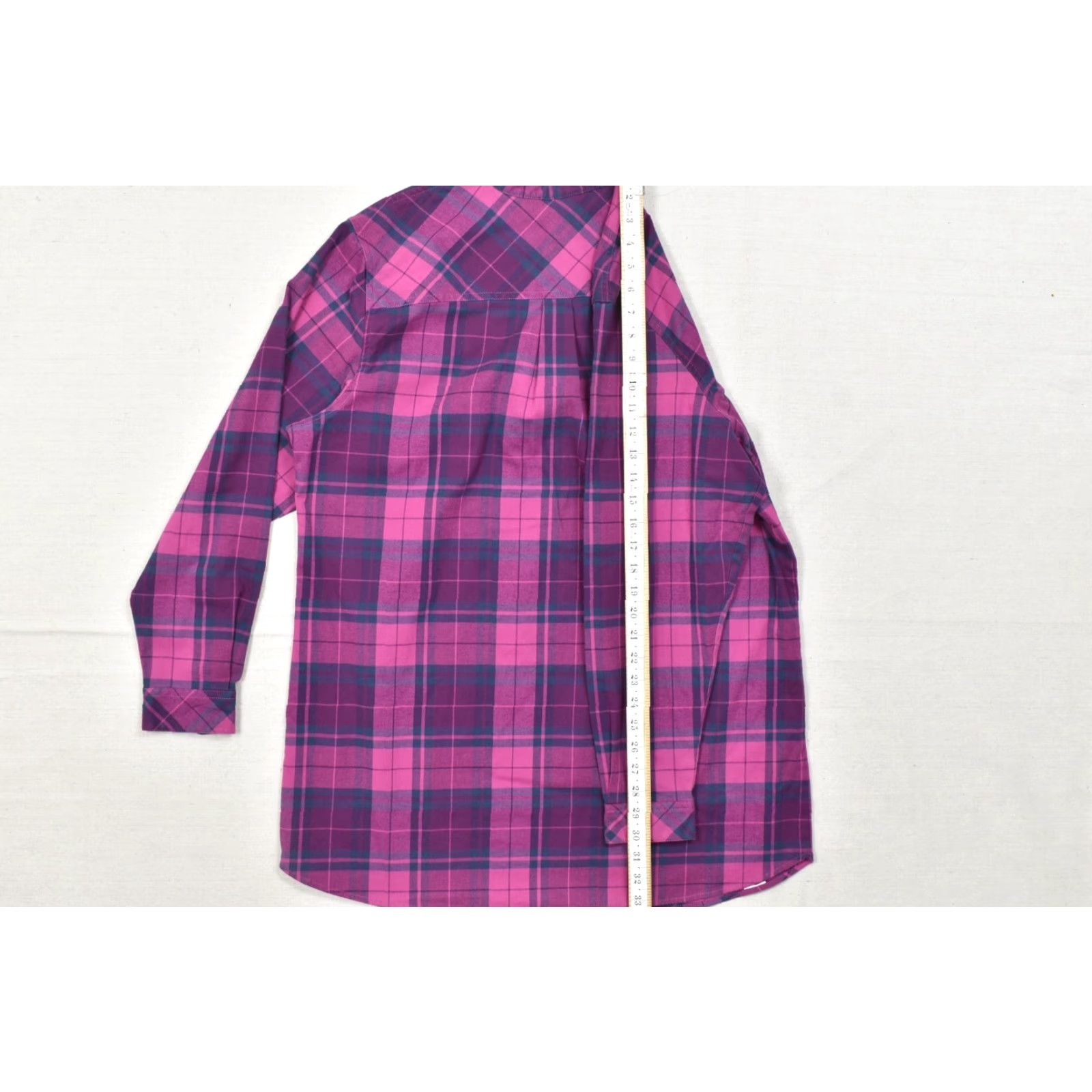 Vintage Cabela's Women's Shirt 2XL Purple Plaid Flannel Henley Tunic Button-Up Pockets Size XXL / US 16-18 / IT 52-54 - 5 Thumbnail