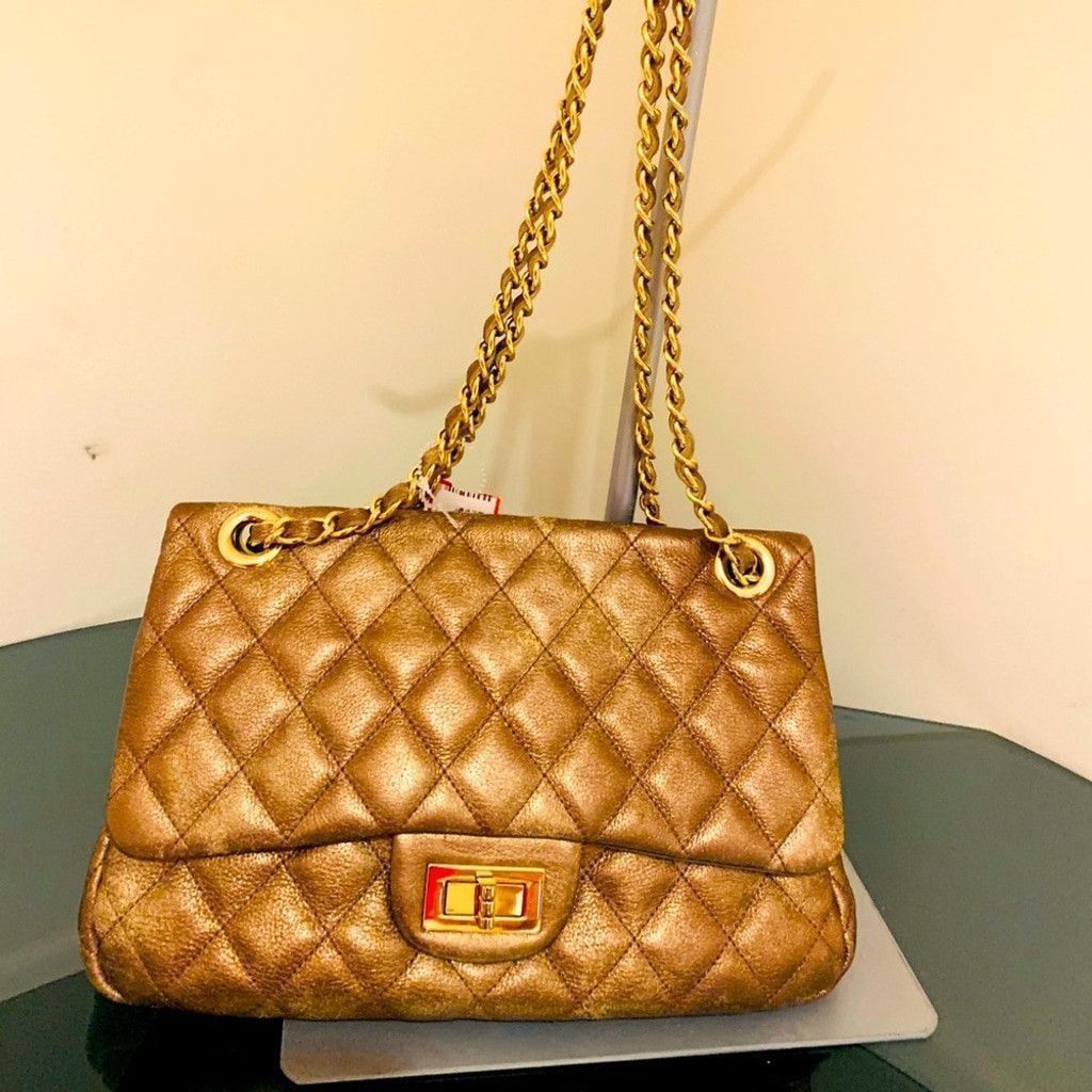 Vintage TOTO Italian quilted bronze leather purse Size ONE SIZE - 1 Thumbnail