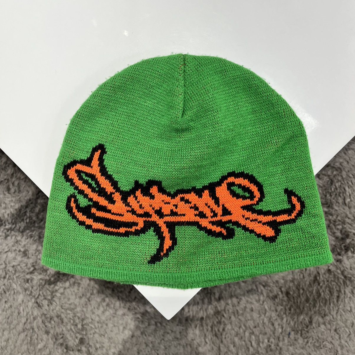 Supreme Supreme x Art Dealer Tag Beanie Green Olive | Grailed