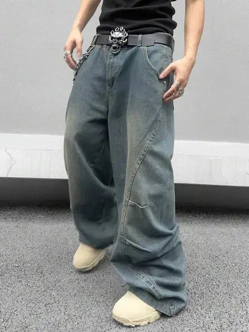 Jean Amamiya x Yuka Faded Baggy Denim Jeans Loose fit Size US 32 / EU 48 - 5 Thumbnail
