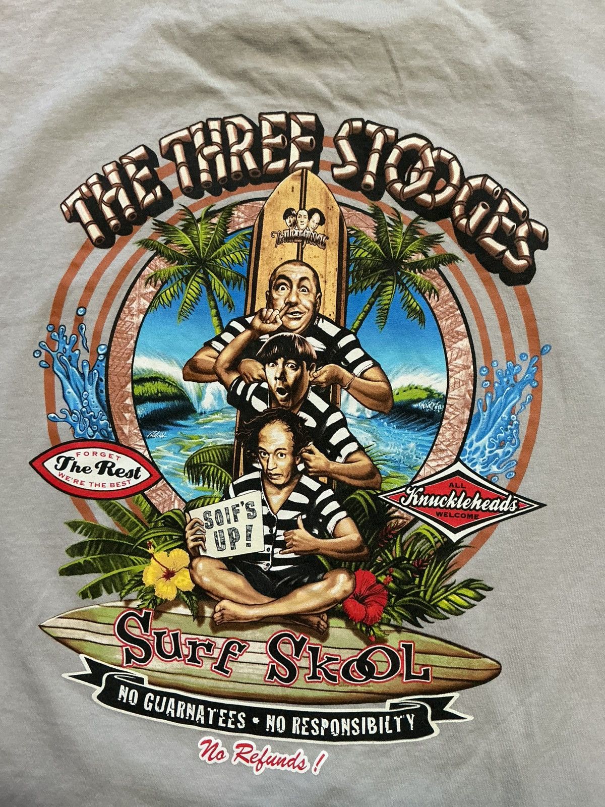 Other Knuckleheads Surf Skool The Three Stooges Surfboard T-Shirt Size US M / EU 48-50 / 2 - 1 Thumbnail