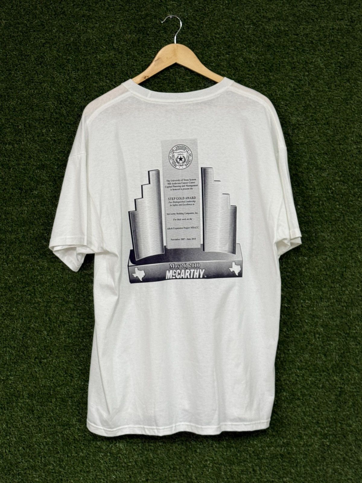Vintage Vintage Mccarthy Union Saftey Construction Work Wear T Shirt Size US XL / EU 56 / 4 - 4 Thumbnail