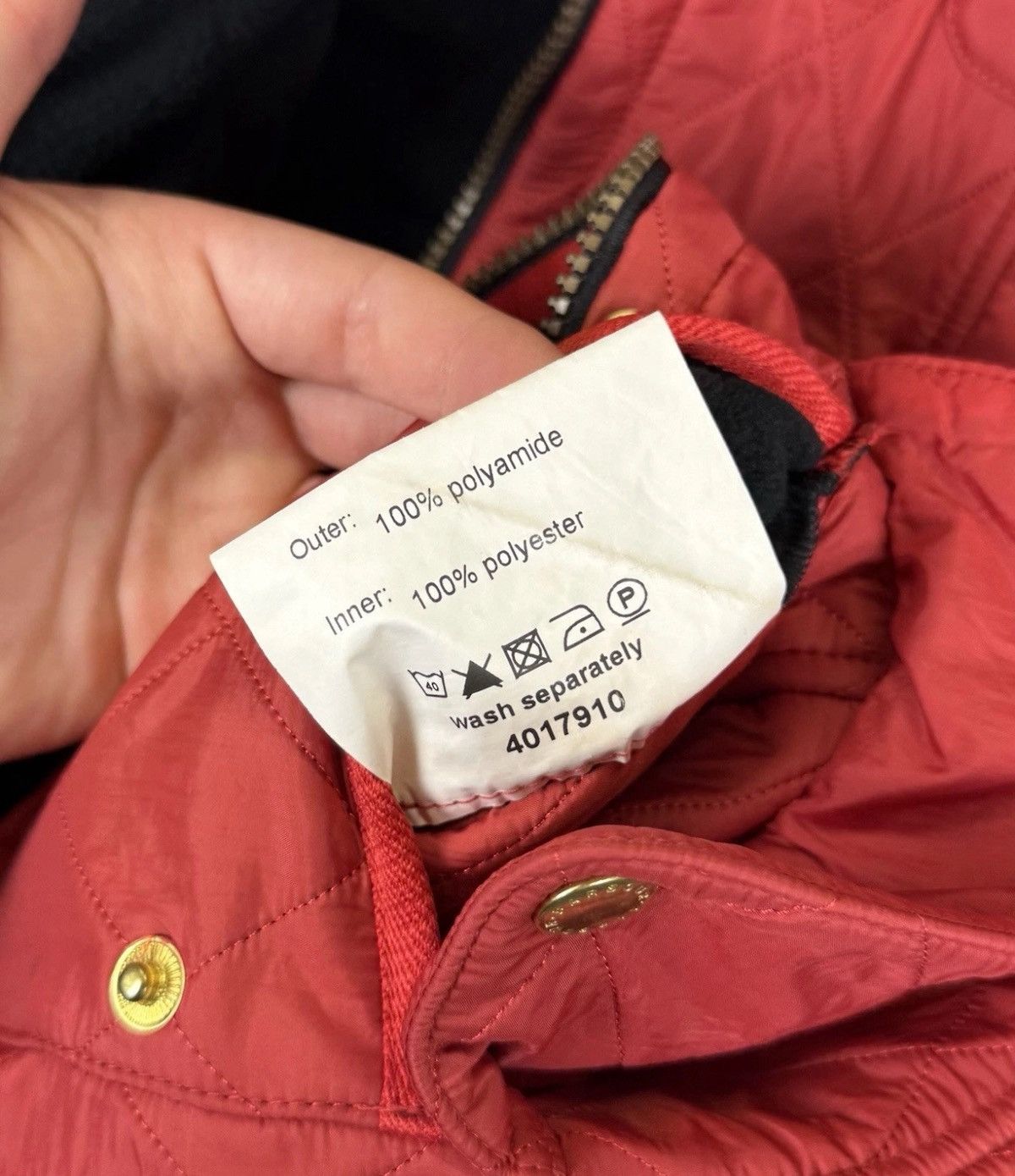 Barbour Barbour International Quilted Full Zip Jacket Women’s Red Size M / US 6-8 / IT 42-44 - 15 Thumbnail