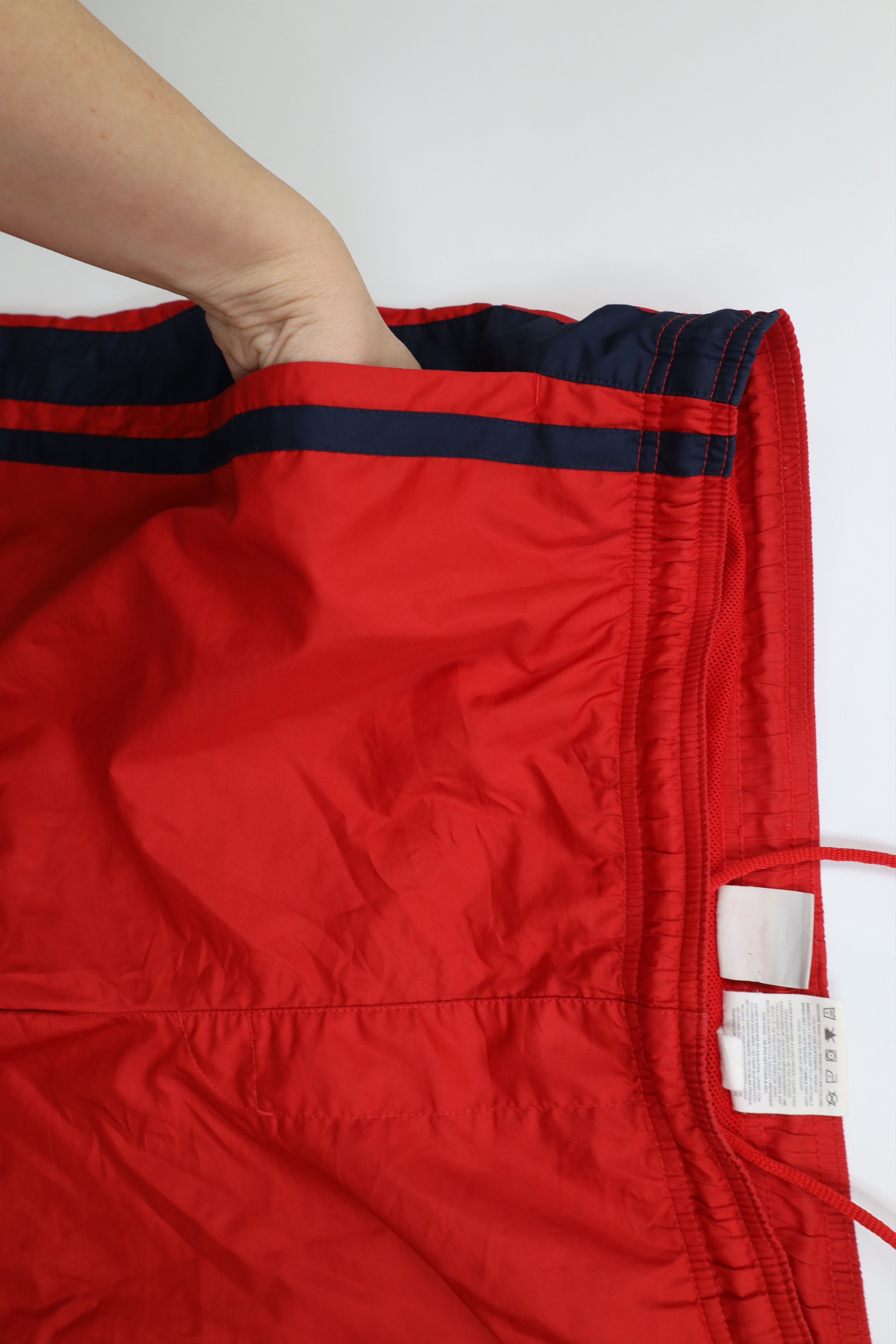 Nike AS IS Vintage Y2K Nike Mini Swoosh Striped Lined Shorts Size US 34 / EU 50 - 6 Thumbnail