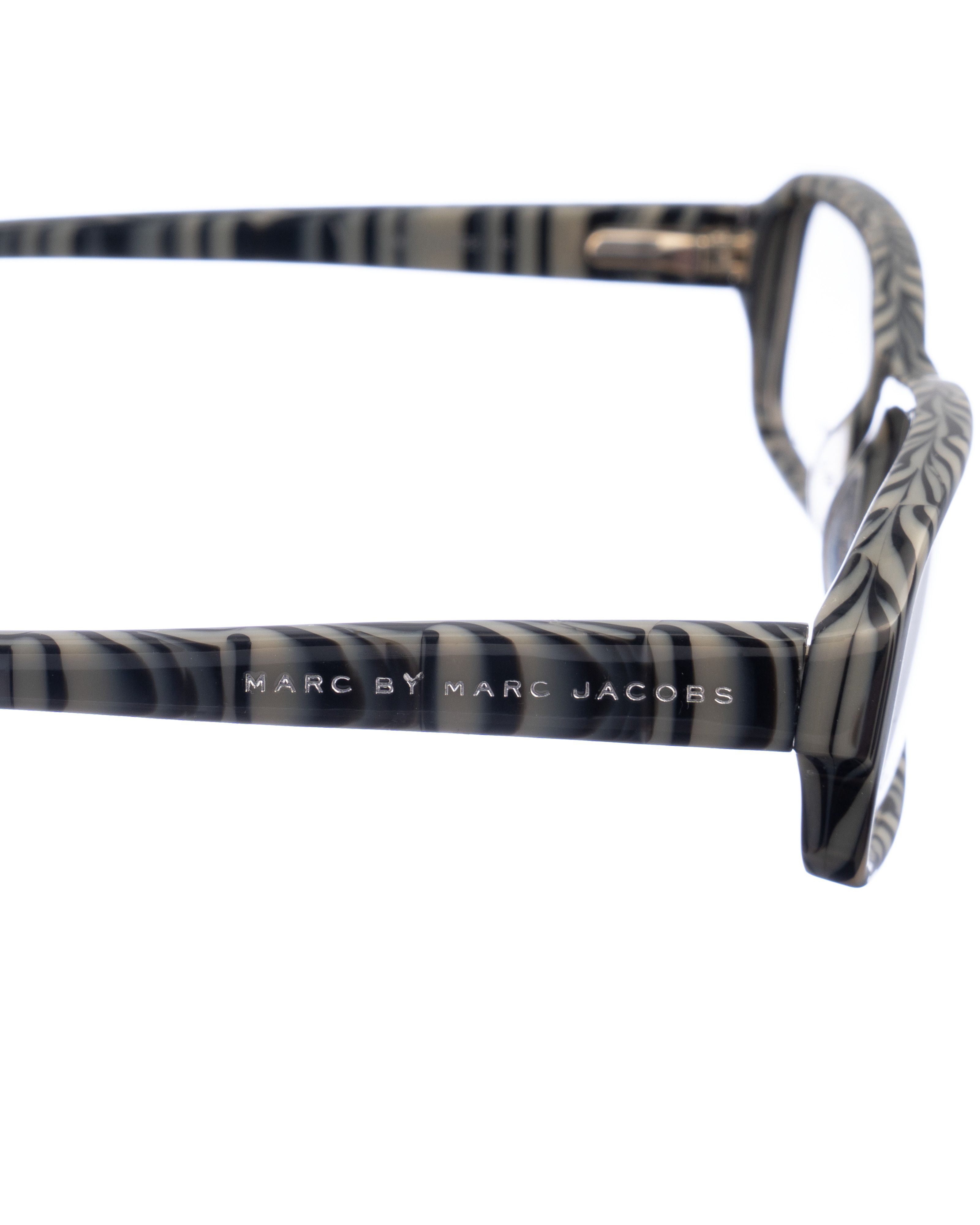 Marc by Marc Jacobs Marc by Marc Jacobs 00s Grey Stripes Rectangular Glasses Size ONE SIZE - 3 Thumbnail