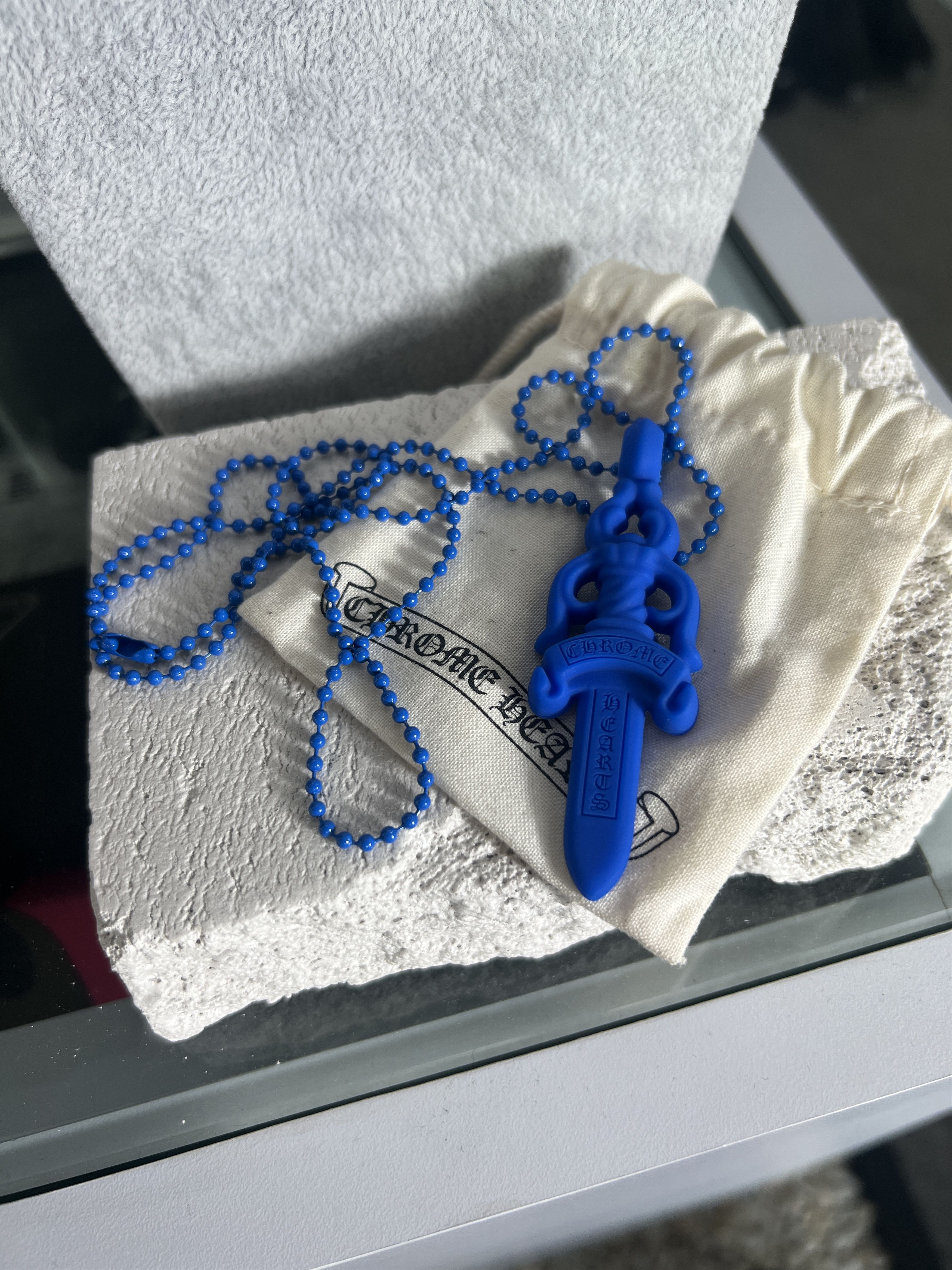 Chrome Hearts Chrome Hearts Blue Dagger Pendant Necklace 2023 Size ONE SIZE - 3 Thumbnail