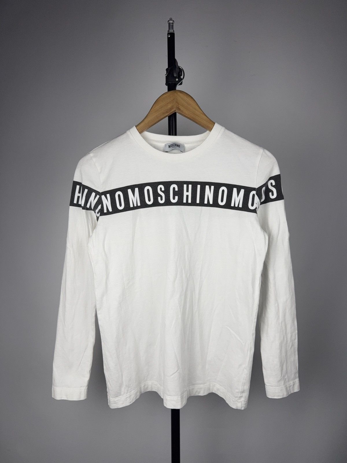 Moschino Luxury 00s Moschino Teen Logo Long Sleeve Womens XS Size XS / US 0-2 / IT 36-38 - 1 Thumbnail