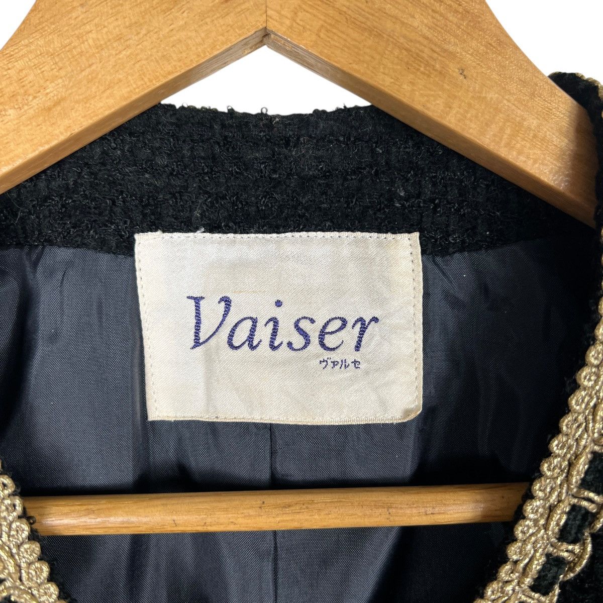 Japanese Brand 🔥 Vintage Vaiser Tweed Jacket Size S / US 4 / IT 40 - 11 Thumbnail