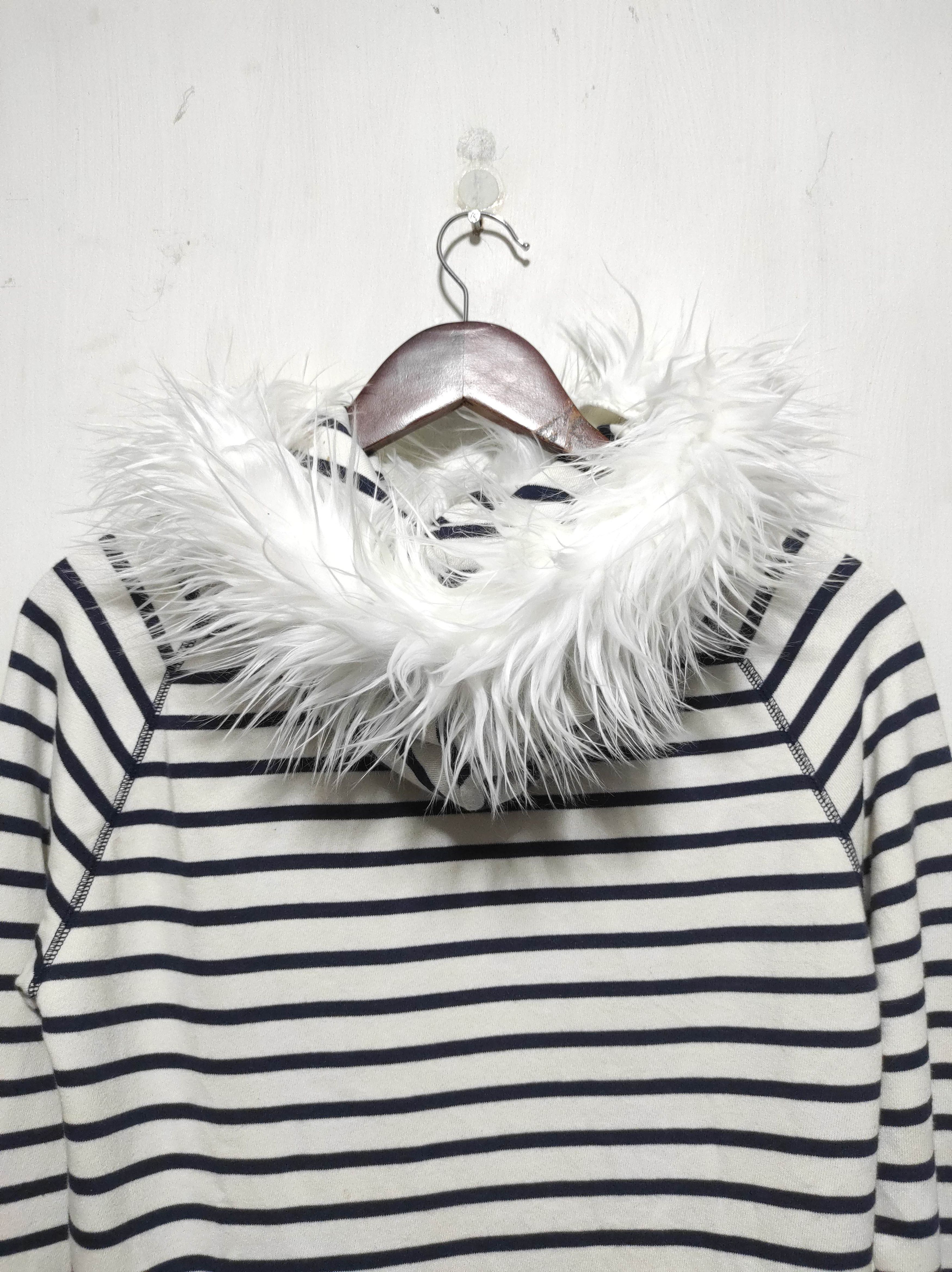 Gap GAP Stripe Fur Hoodie i6w9 Lgb Style Size US XXS / EU 40 - 15 Thumbnail