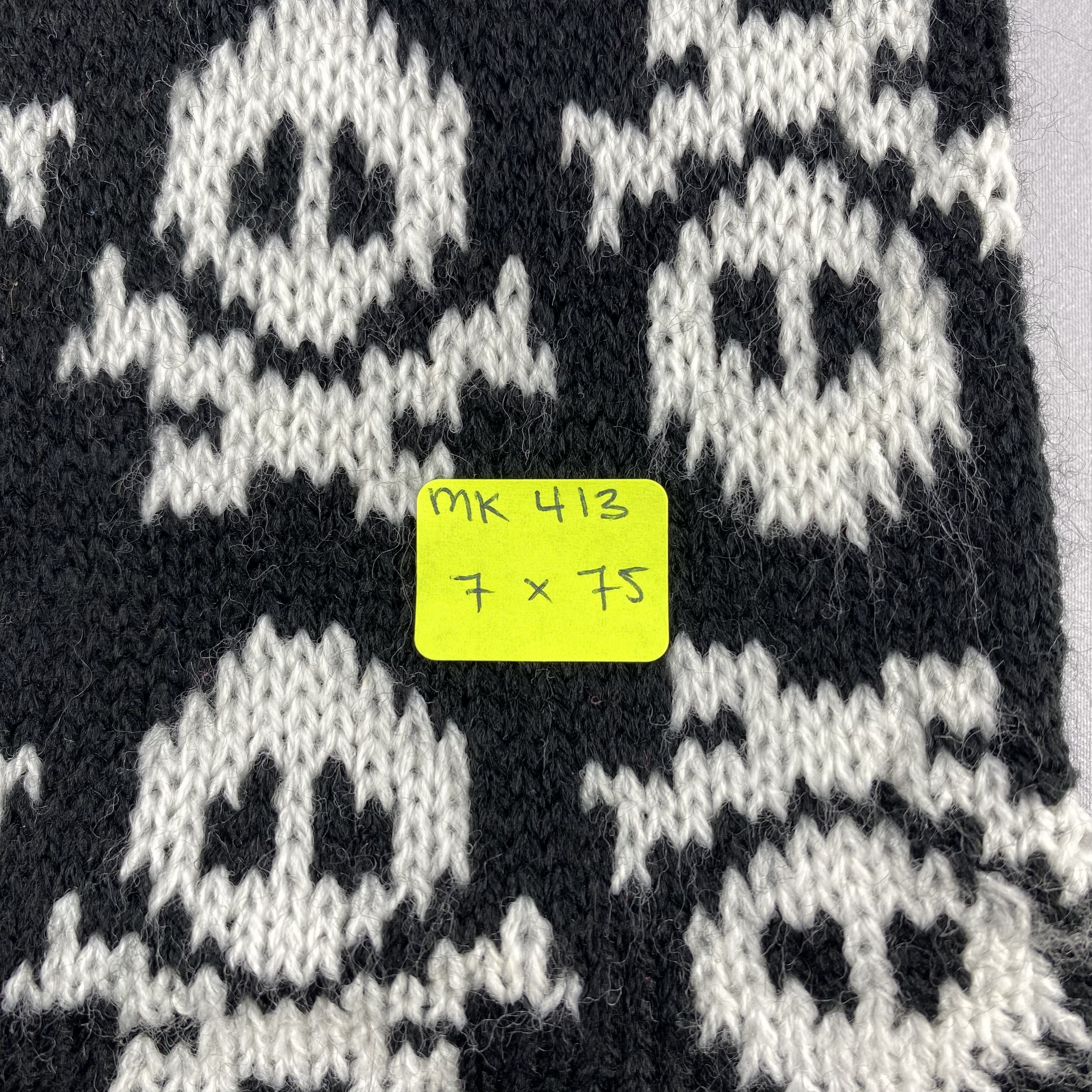 Other Vintage Skull Knit Scarf Neck Wrap Muffler Size ONE SIZE - 5 Thumbnail