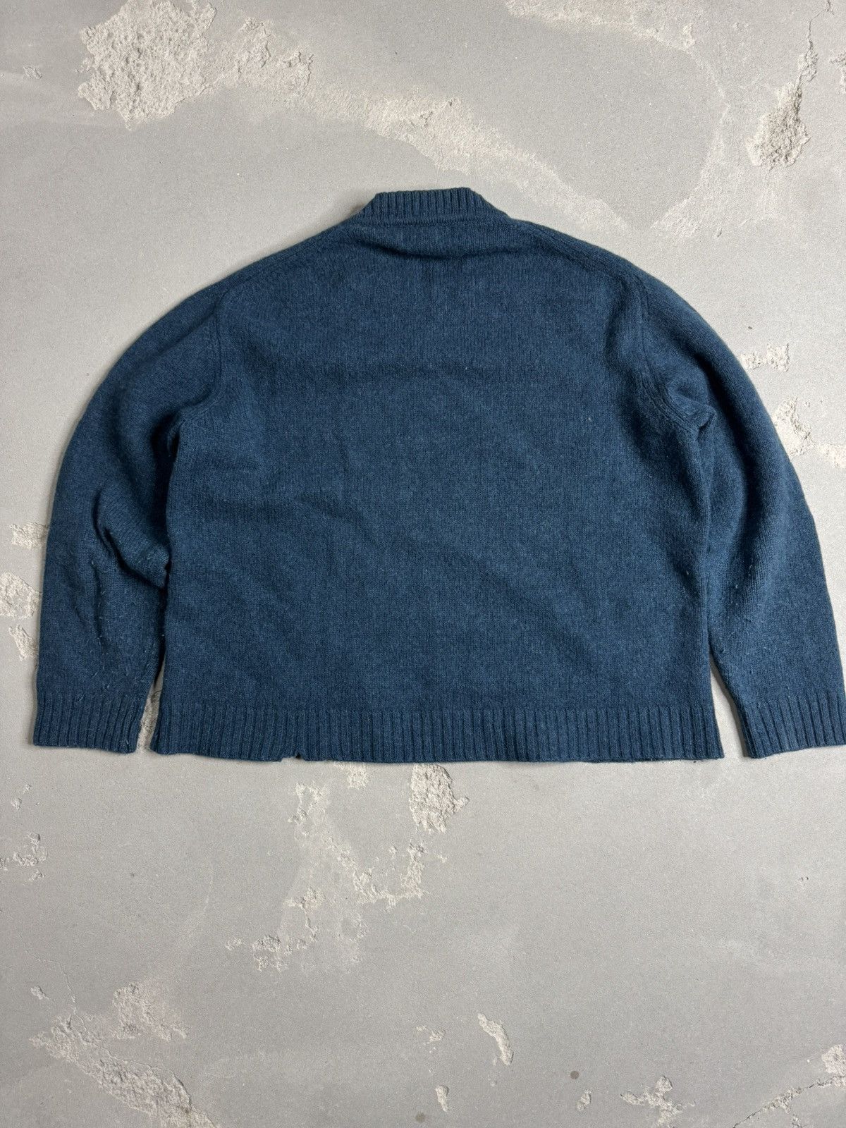 Burberry × Designer × Vintage Vintage Burberrys London Wool Knitted Sweater Navy Size US S / EU 44-46 / 1 - 2 Thumbnail