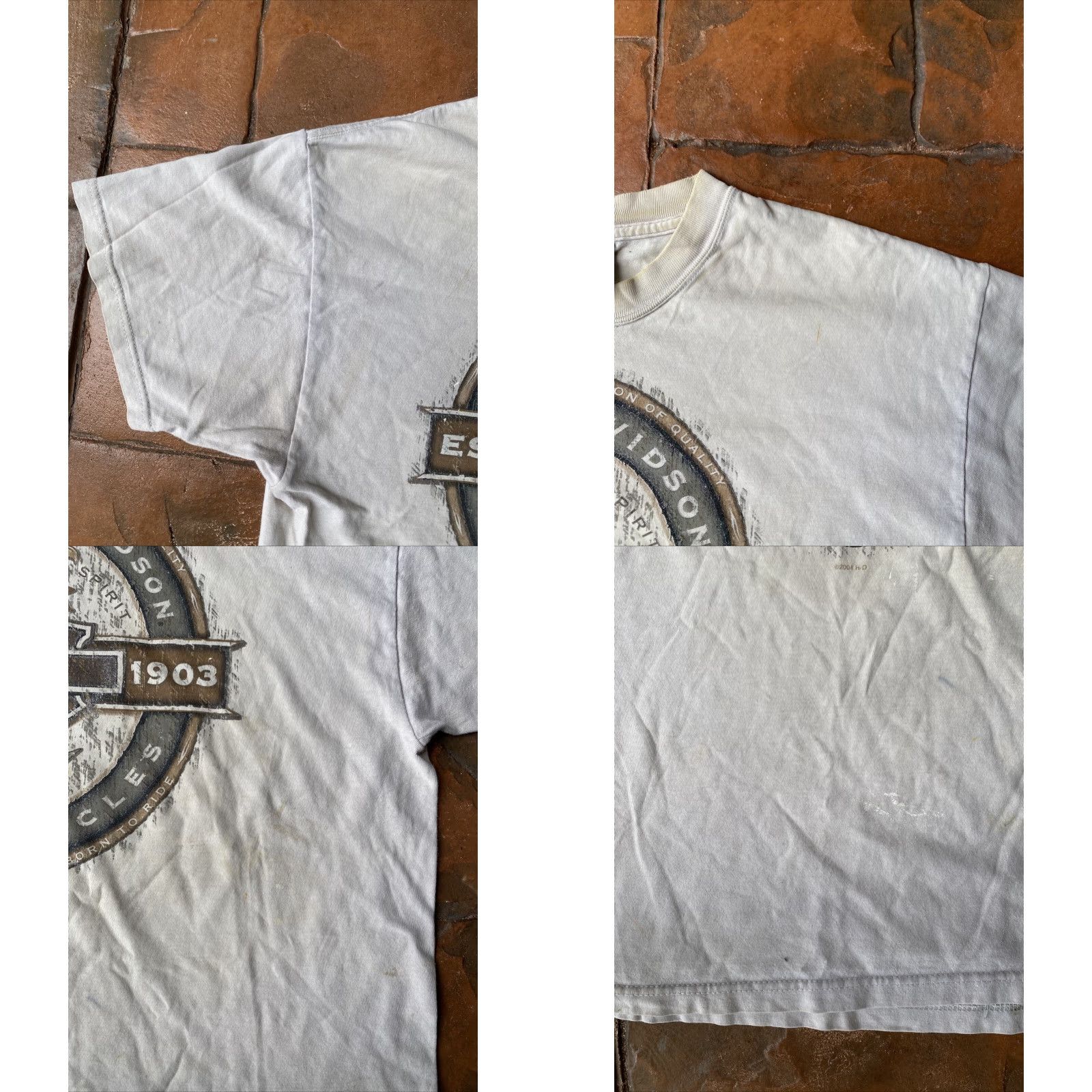 Harley Davidson VINTAGE Harley-Davidson T-Shirt Man Cream 2000s Y2K Graphic Print Harley-Davidson Alligator Florida Sarasota Size US L / EU 52-54 / 3 - 8 Thumbnail