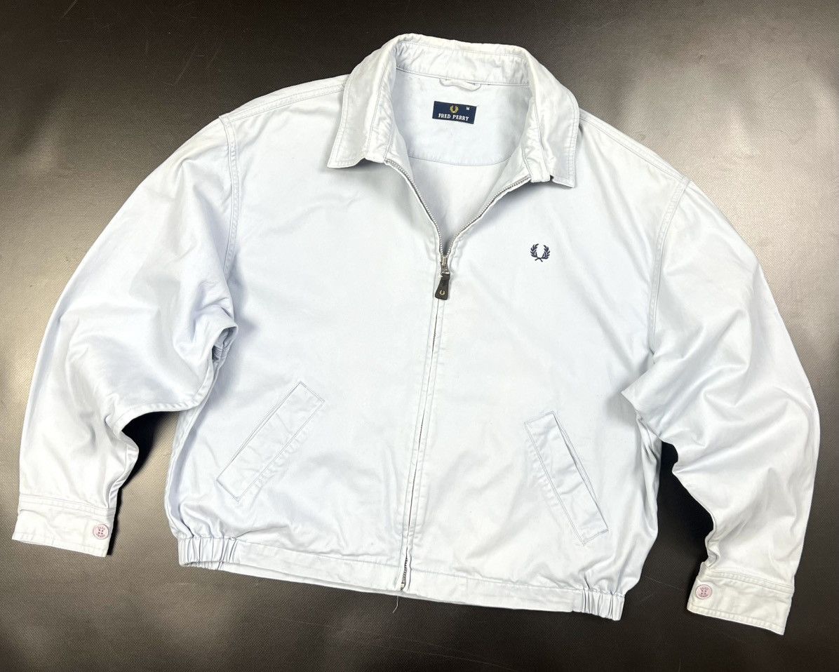 Fred Perry × Vintage Vintage Fred Perry Blue y2k Zip Overshirt Jacket Size M Size US M / EU 48-50 / 2 - 2 Thumbnail