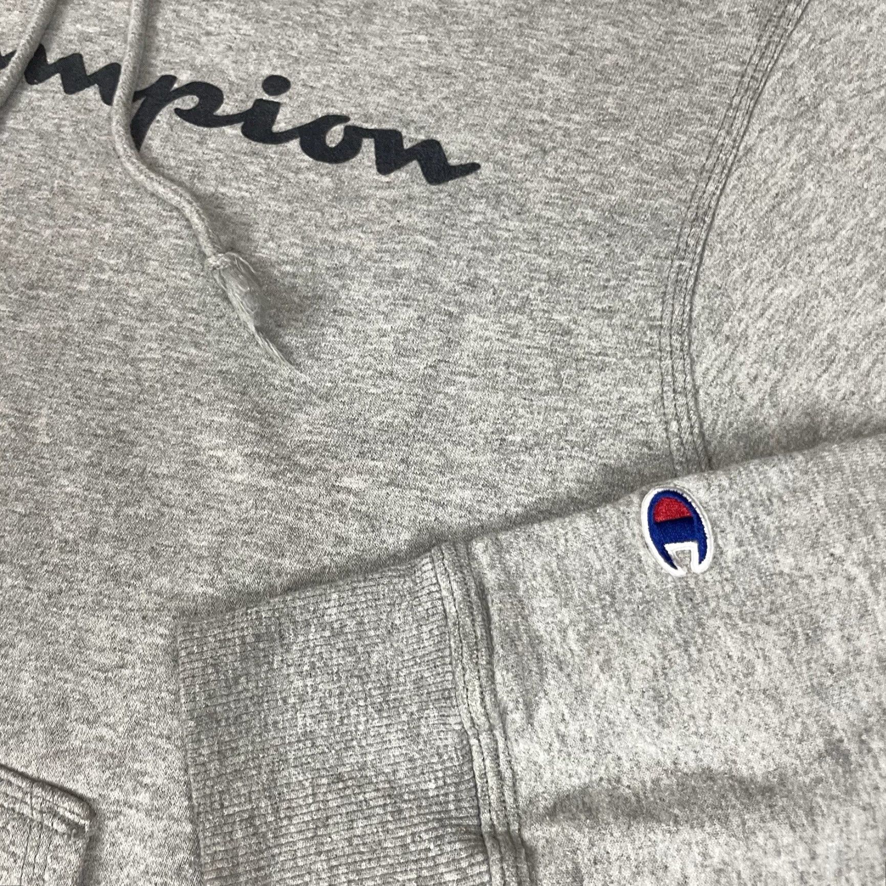Champion VINTAGE Champion Hoodie Adult Medium Gray Mens M Hoodie USA Theme Sportswear Athletic Casual Size US M / EU 48-50 / 2 - 4 Thumbnail