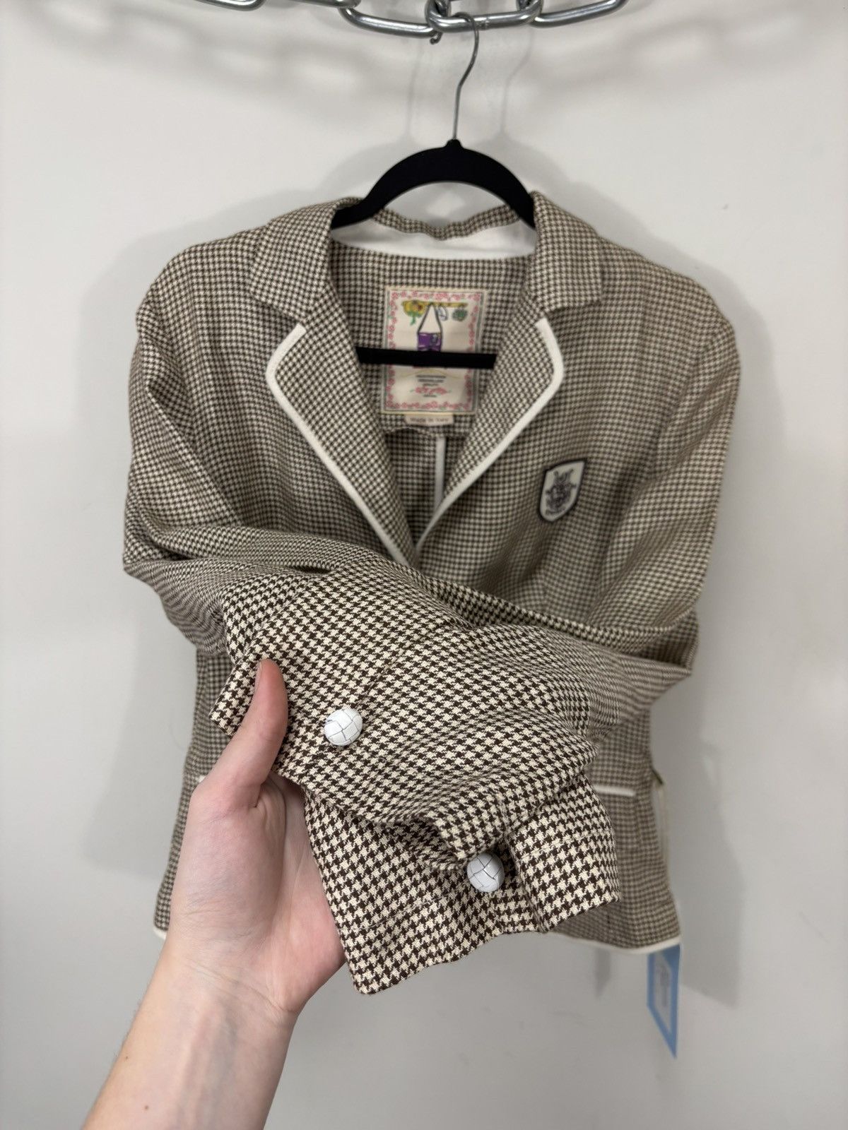 Other Luis Trenker NWT Women’s Houndstooth Hemp Blazer Jacket Size M / US 6-8 / IT 42-44 - 8 Thumbnail