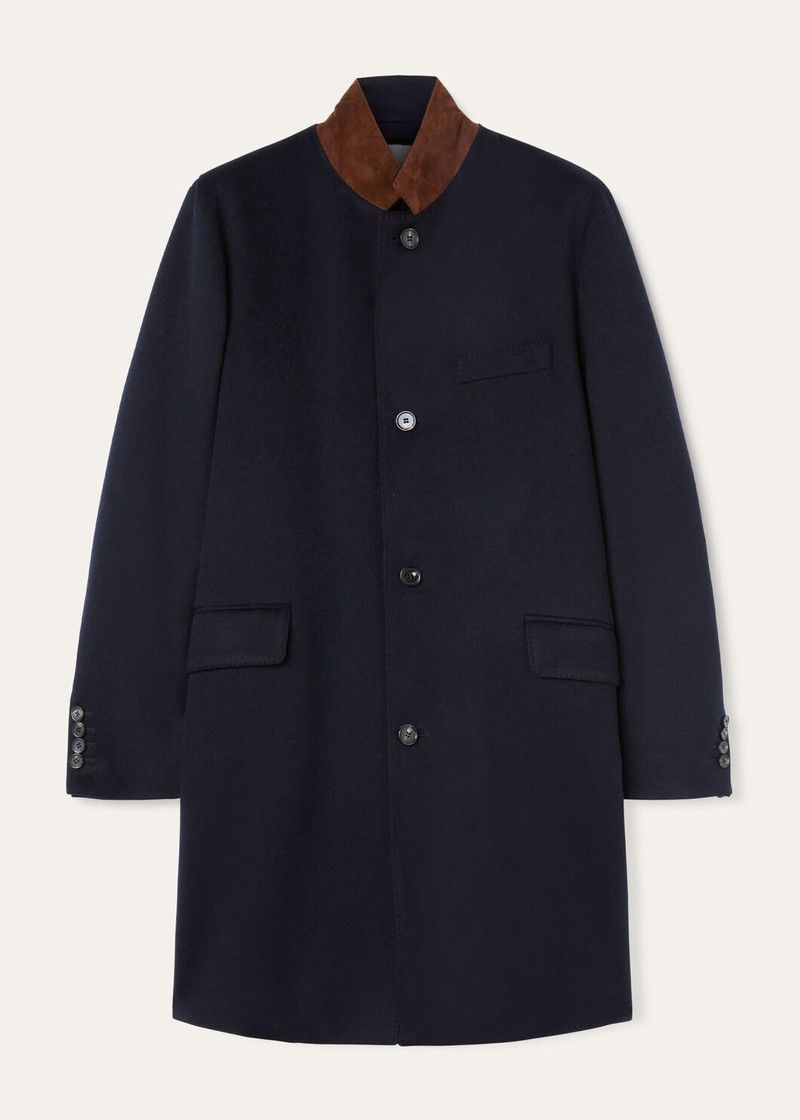 Loro Piana o1w1db10226 FAN1955 Martingala Coat in Navy Blue Size US L / EU 52-54 / 3 - 8 Thumbnail
