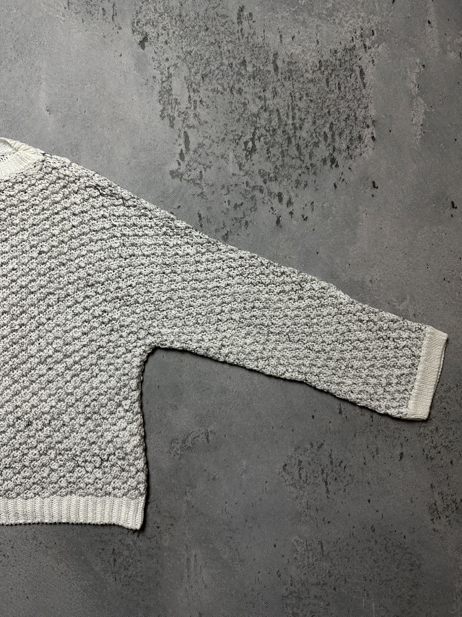 Fabiana Filippi Fabiana Filippi Luxury Ladies Ivory Textured Knit Sweater Size M / US 6-8 / IT 42-44 - 9 Thumbnail