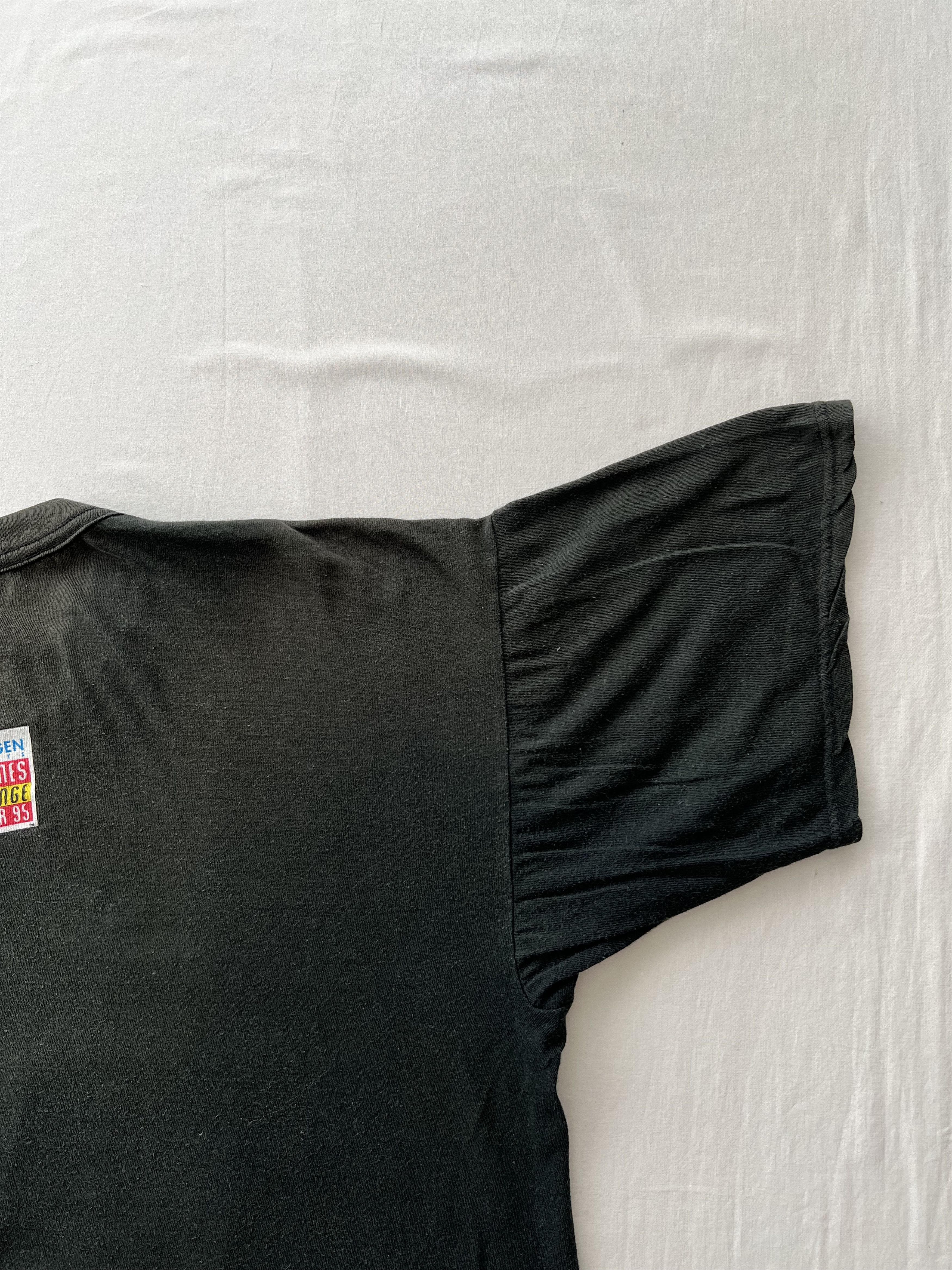 Band Tees Vintage 1995 The Rolling Stones Voodoo Lounge Black T-shirt Size US XL / EU 56 / 4 - 21 Thumbnail