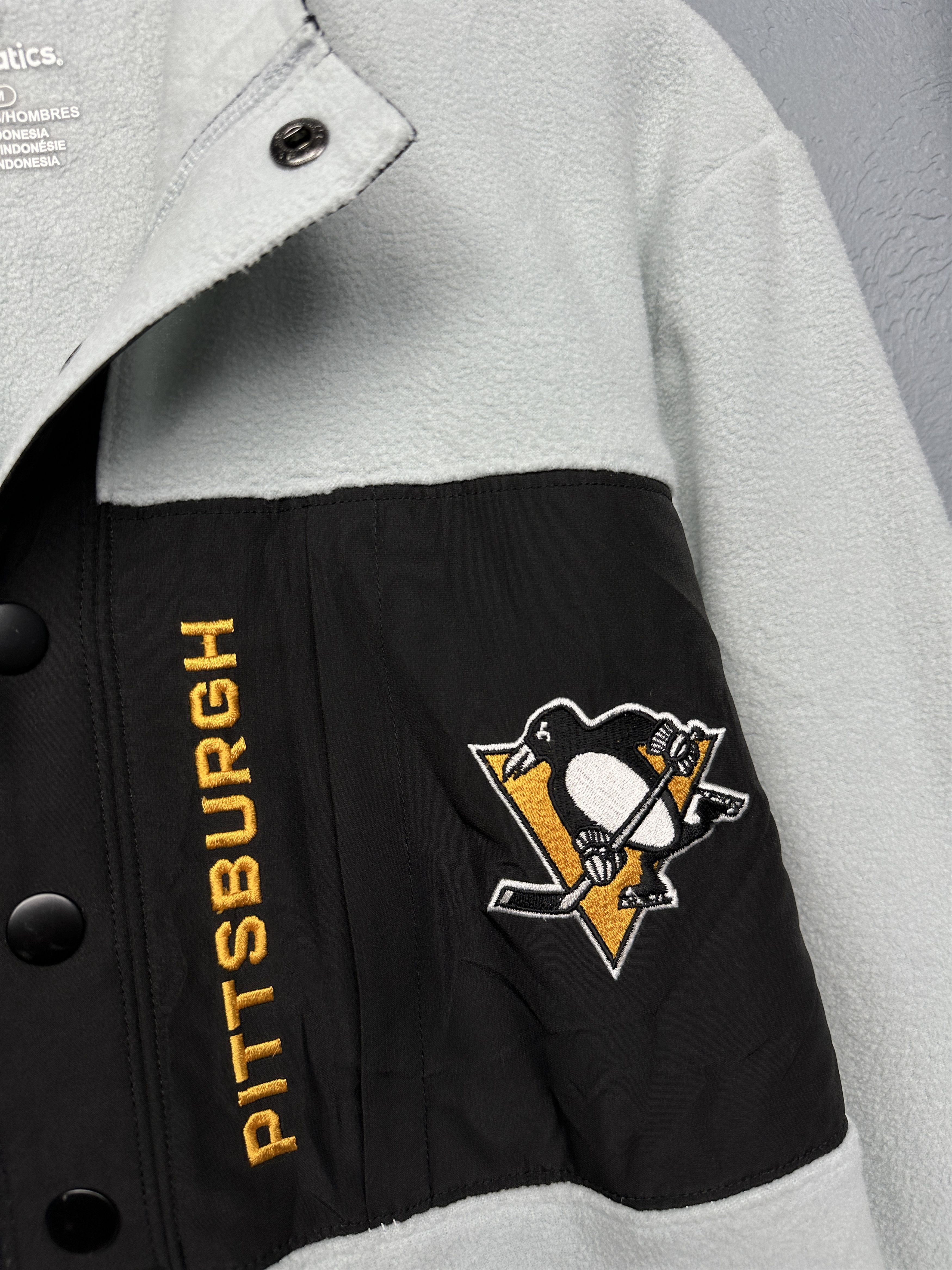 NHL Pittsburgh Penguins Mens 1\4 Zip Fleece Jacket Size US M / EU 48-50 / 2 - 3 Thumbnail