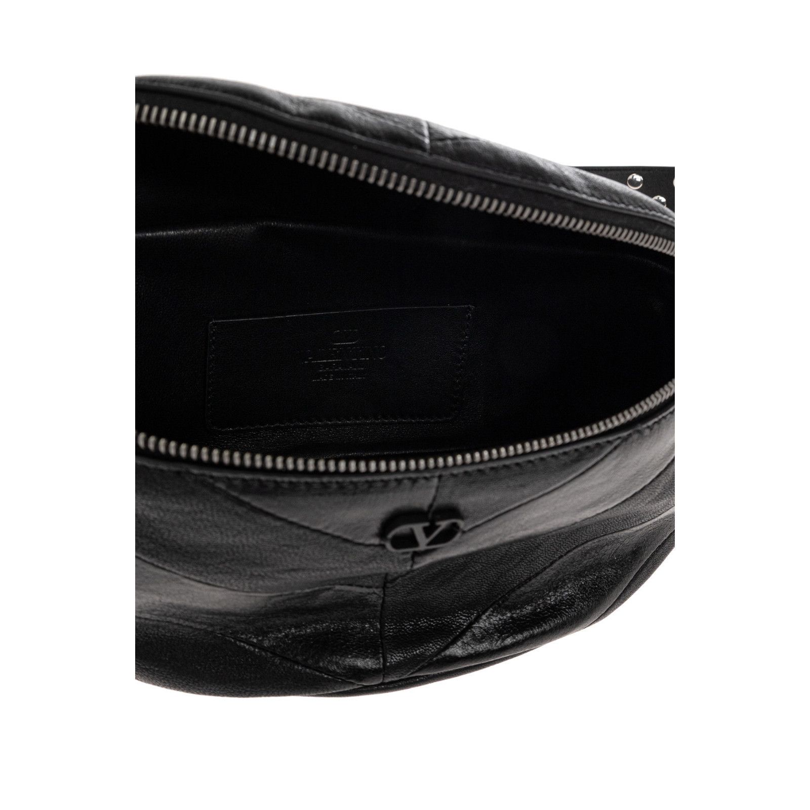 Valentino VALENTINO GARAVANI Black LeatherBelt Bag New & Authentic Size ONE SIZE - 4 Thumbnail