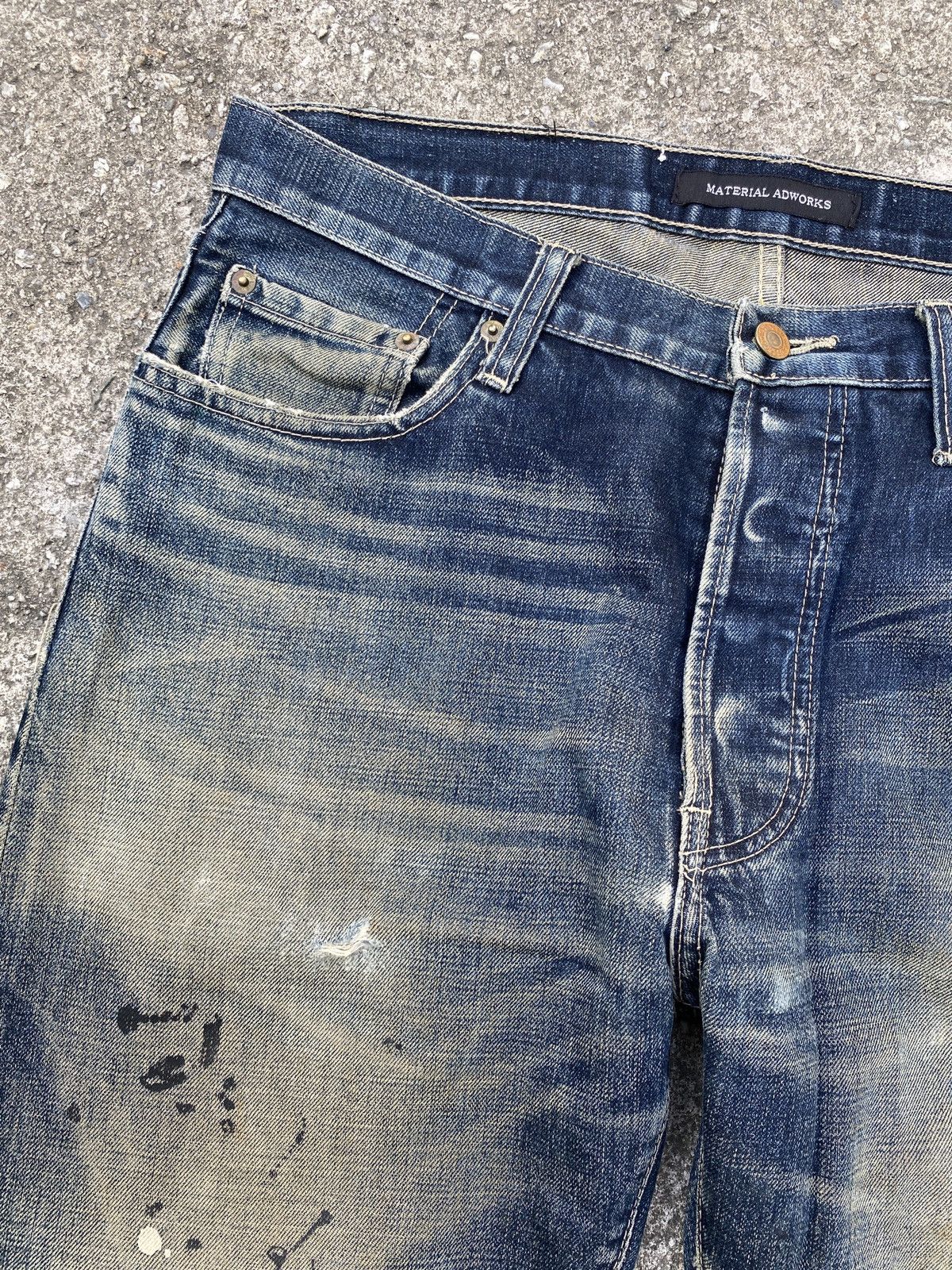 Barbarian × Levi's × Levi's Vintage Clothing Levi’s x Mad Barbarians Distressed Splatter Design Denim Size US 34 / EU 50 - 10 Thumbnail