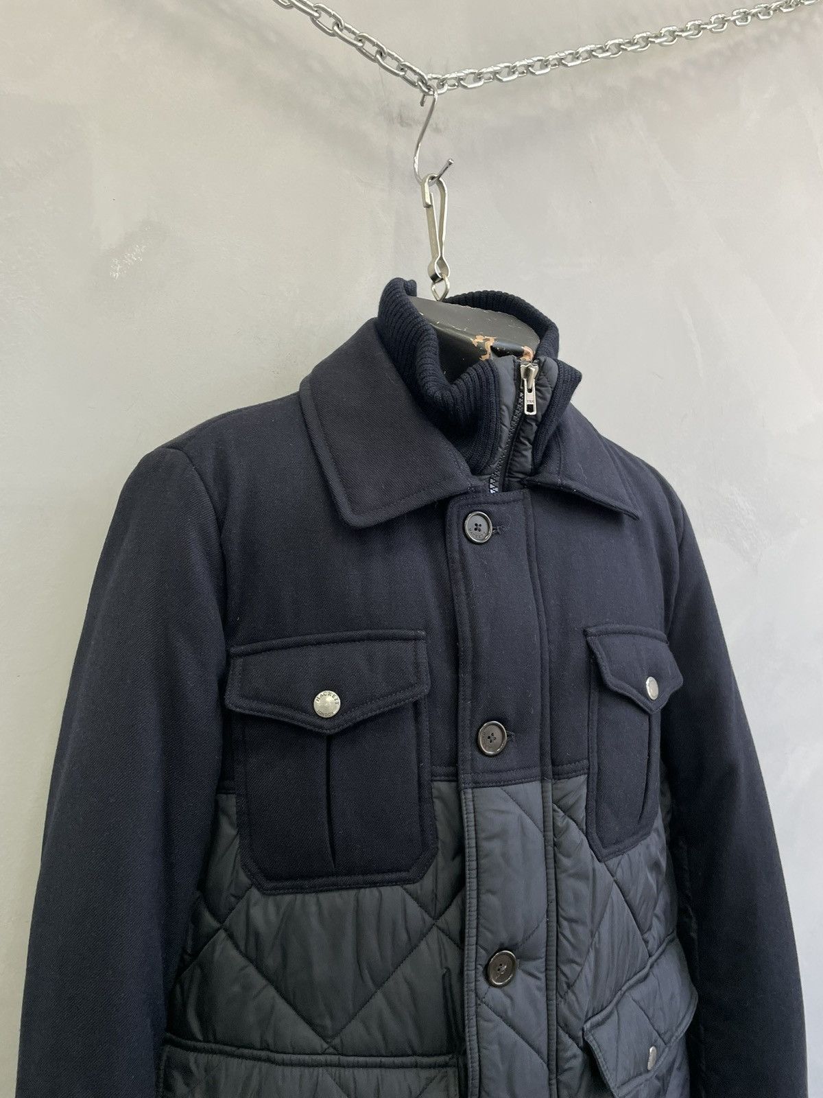 Hackett Hackett quilted wool jacket navy blue classic puffer y2k Size US M / EU 48-50 / 2 - 2 Thumbnail