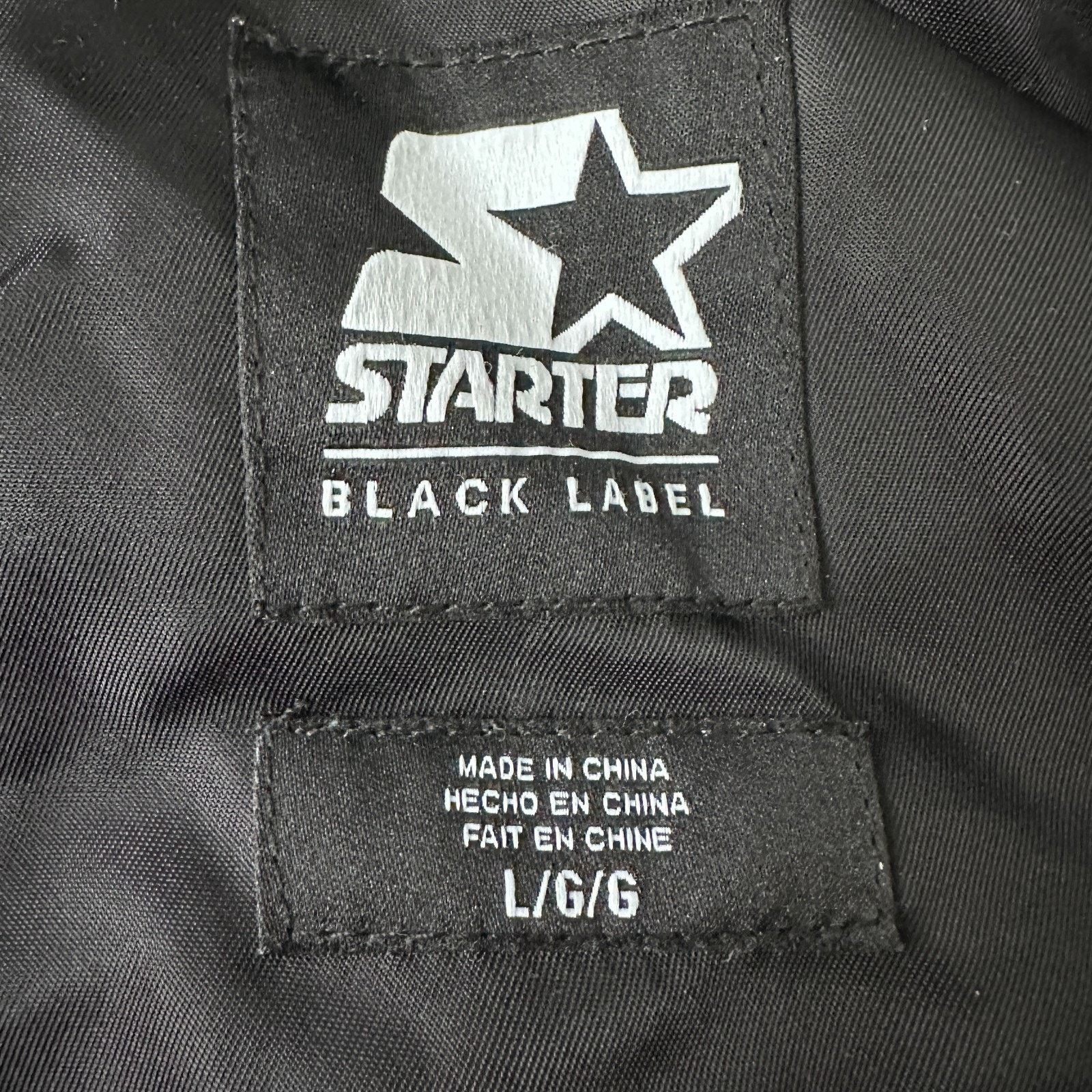 Starter Starter Barstool Sportsbook Jacket Mens L Black Nylon Snap Size US L / EU 52-54 / 3 - 7 Thumbnail