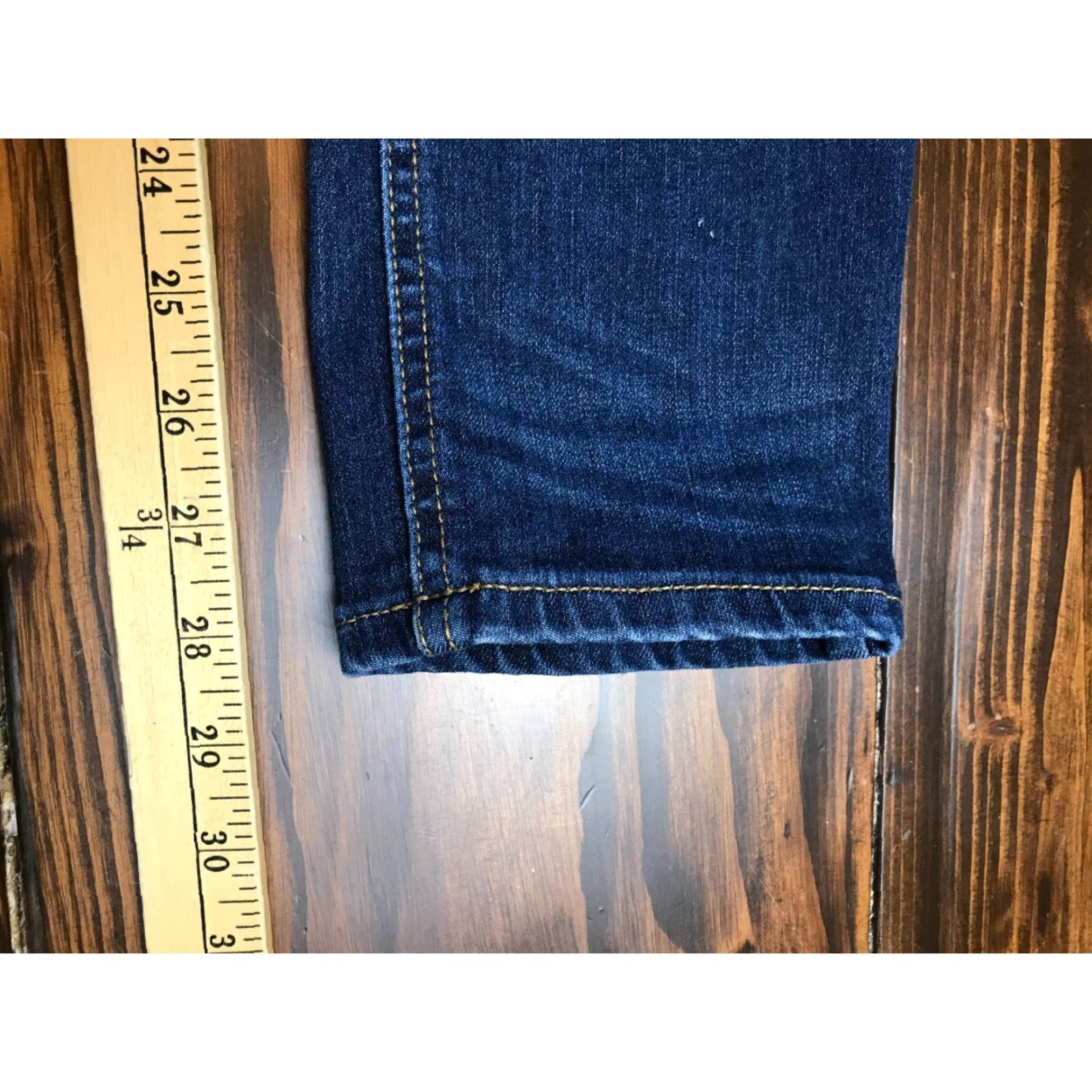 Vintage No Boundaries Jeans Women's 34x28 Blue Denim Straight Leg Pockets Jeans"} Size 24" / US 00 / IT 34 - 5 Thumbnail