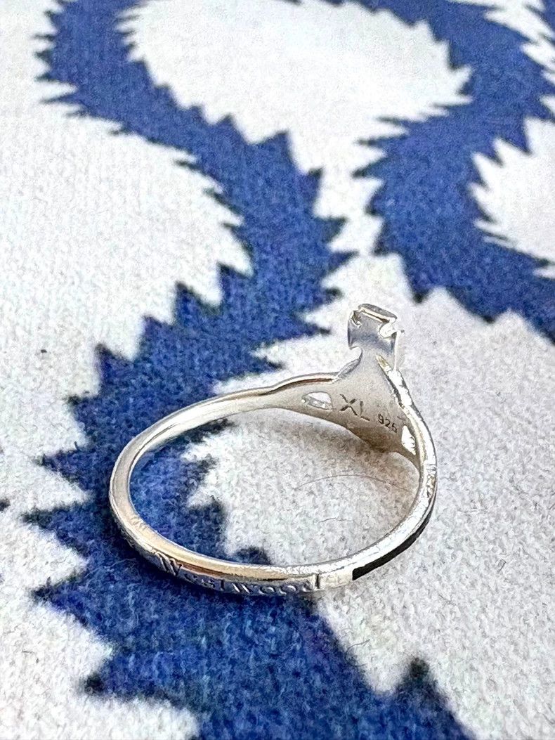 Vivienne Westwood Vivienne Westwood Black Enamel Saturn Ring Size ONE SIZE - 4 Thumbnail