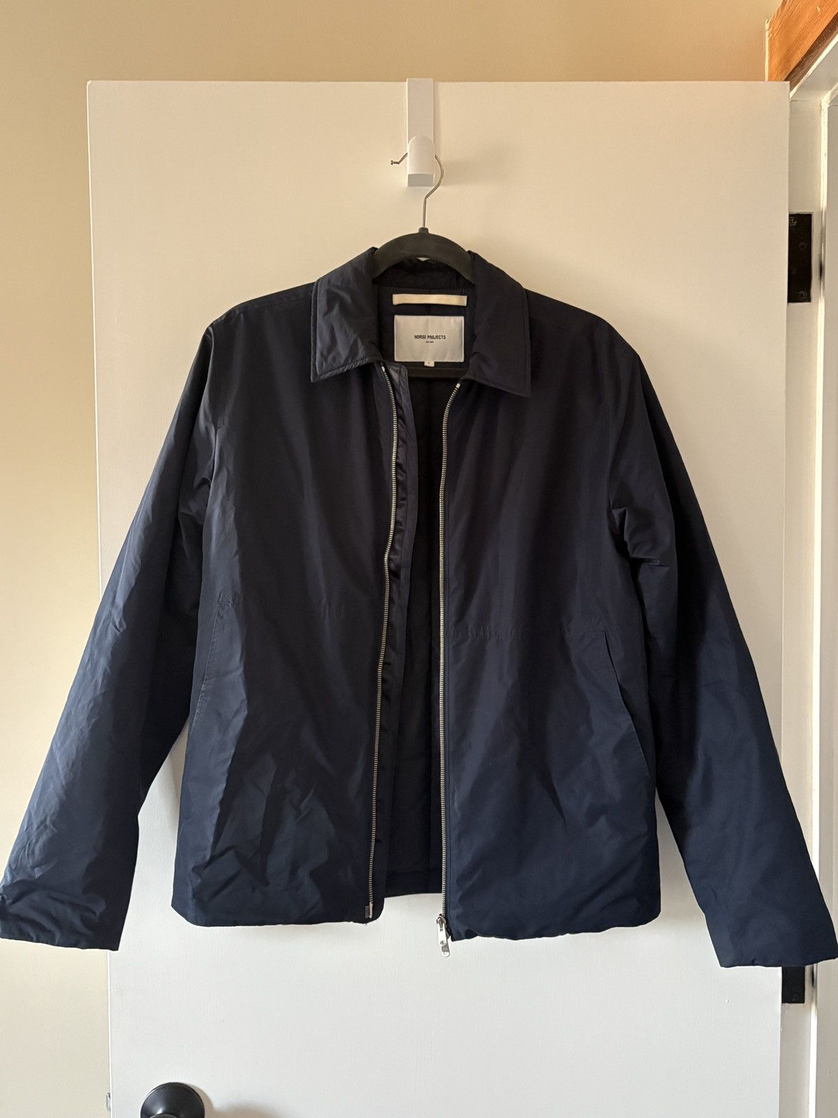 Norse Projects Navy Collared Bomber in Perfect Condition Size US S / EU 44-46 / 1 - 1 Thumbnail