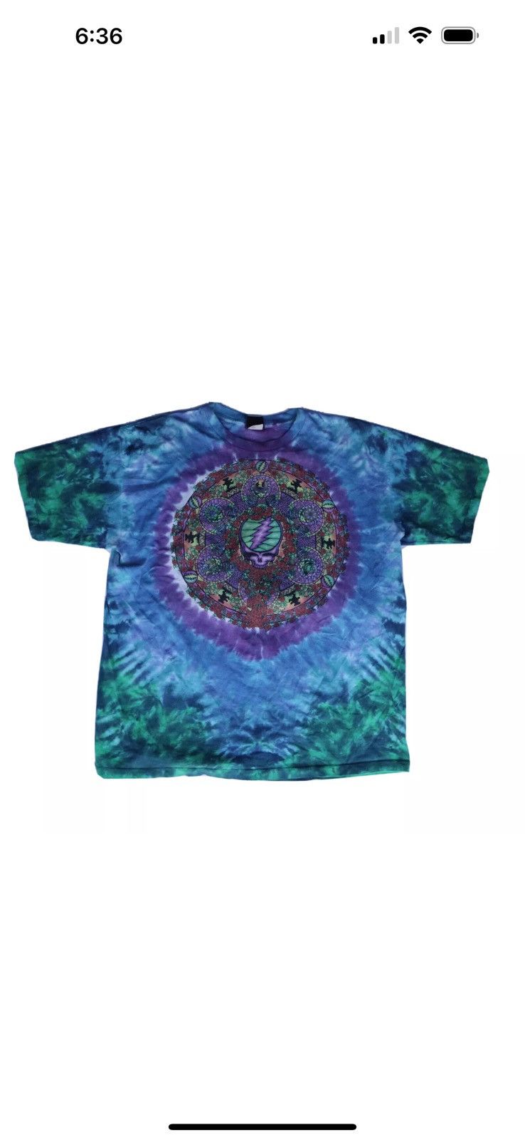 Grateful Dead × Liquid Blue × Vintage 2000 Grateful Dead Tie Dye T Shirt Size XL Made in USA Size US XL / EU 56 / 4 - 1 Thumbnail