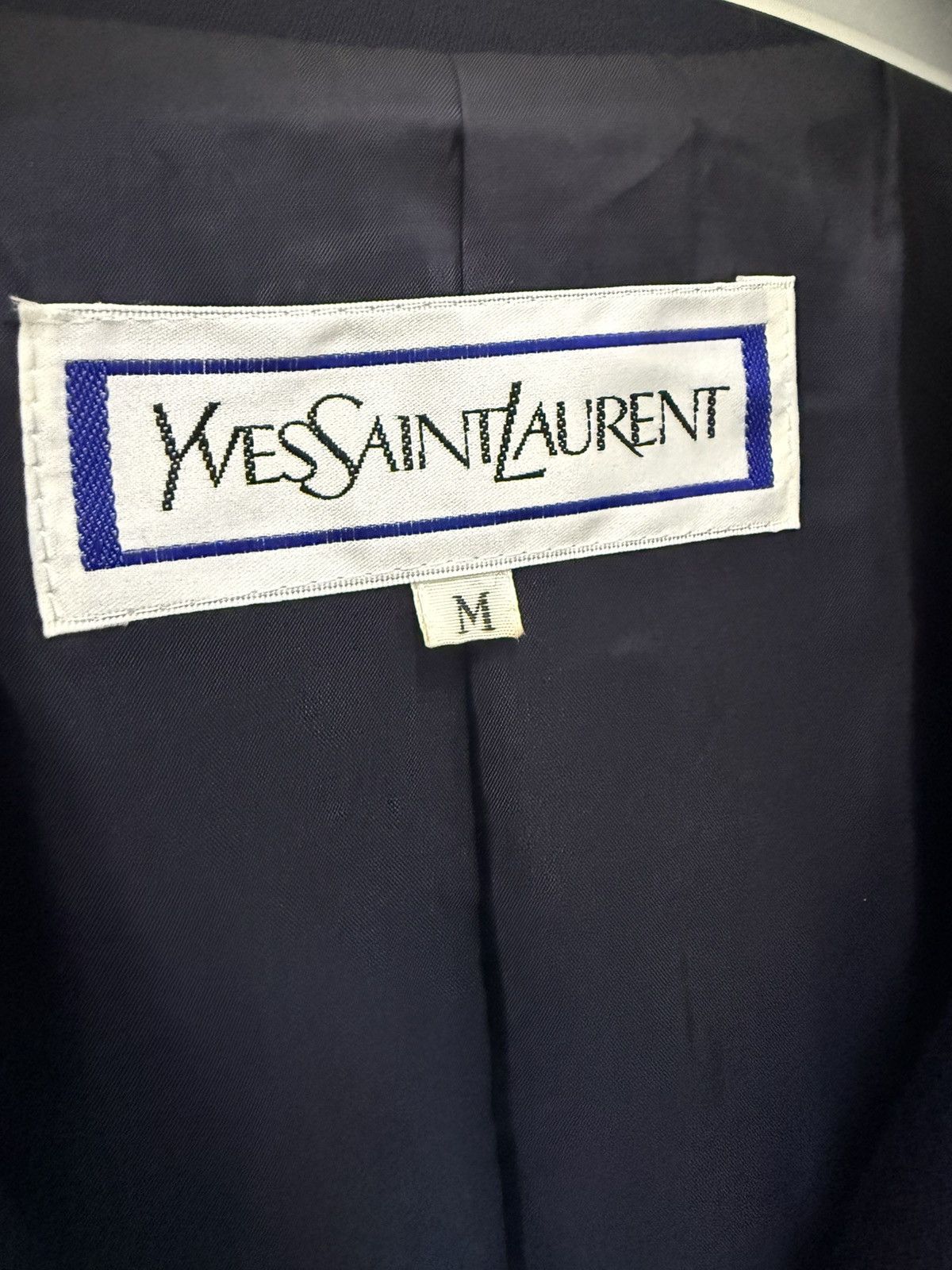 Yves Saint Laurent 🔥 YvesSaintLaurent Croped Single Breasted Coat Jacket - M Size M / US 6-8 / IT 42-44 - 7 Thumbnail