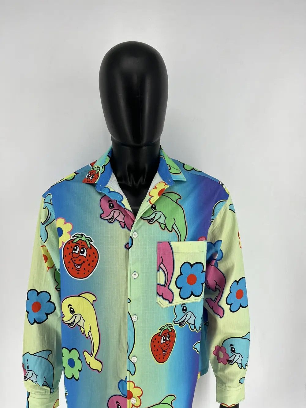 Other ASOS DESIGN Boxy Oversized Ombre Shirt With Dolphin Print Size US S / EU 44-46 / 1 - 5 Thumbnail