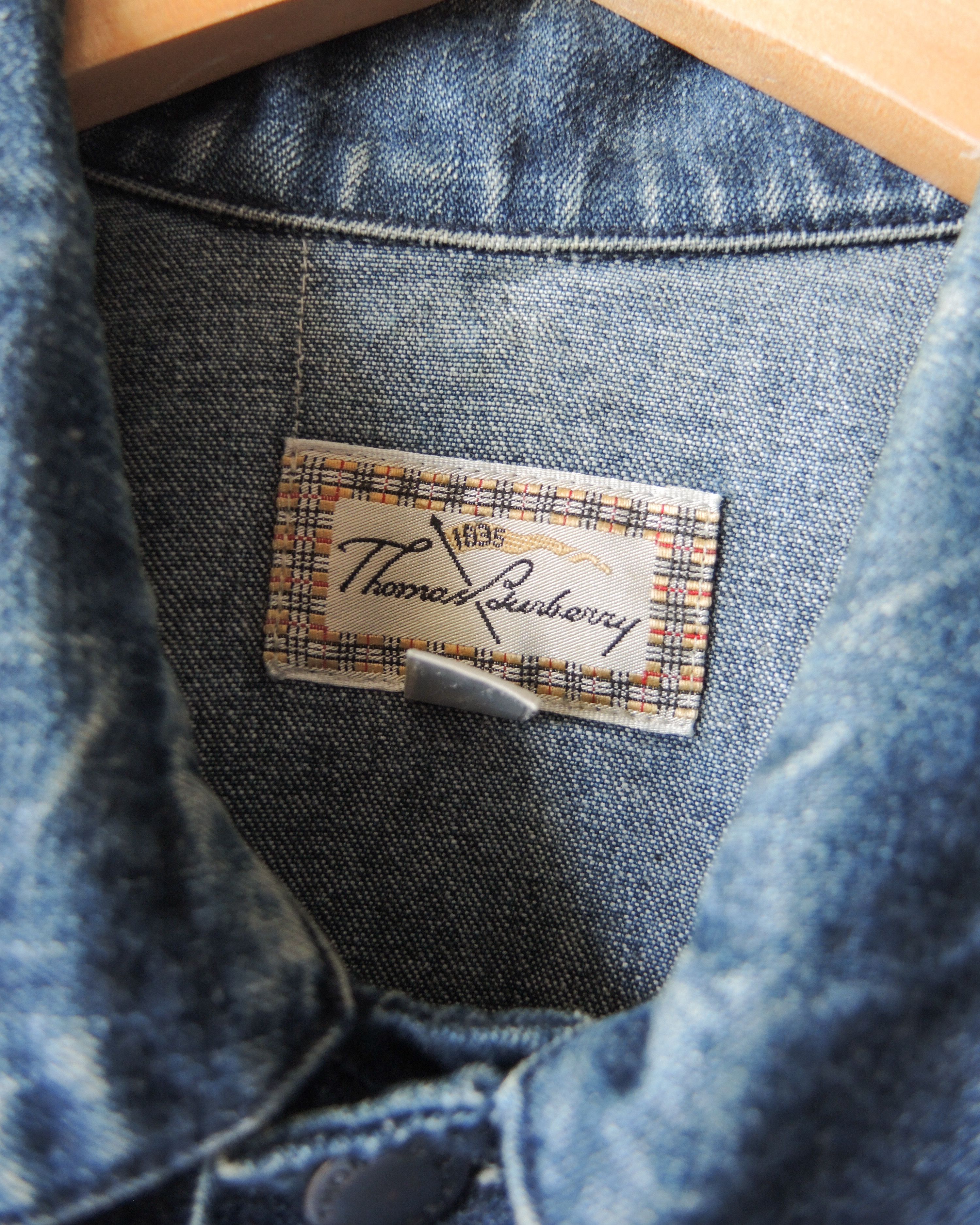 Burberry Vintage Thomas Burberry Denim Jacket Men’s M Classic Fit Size US M / EU 48-50 / 2 - 6 Thumbnail