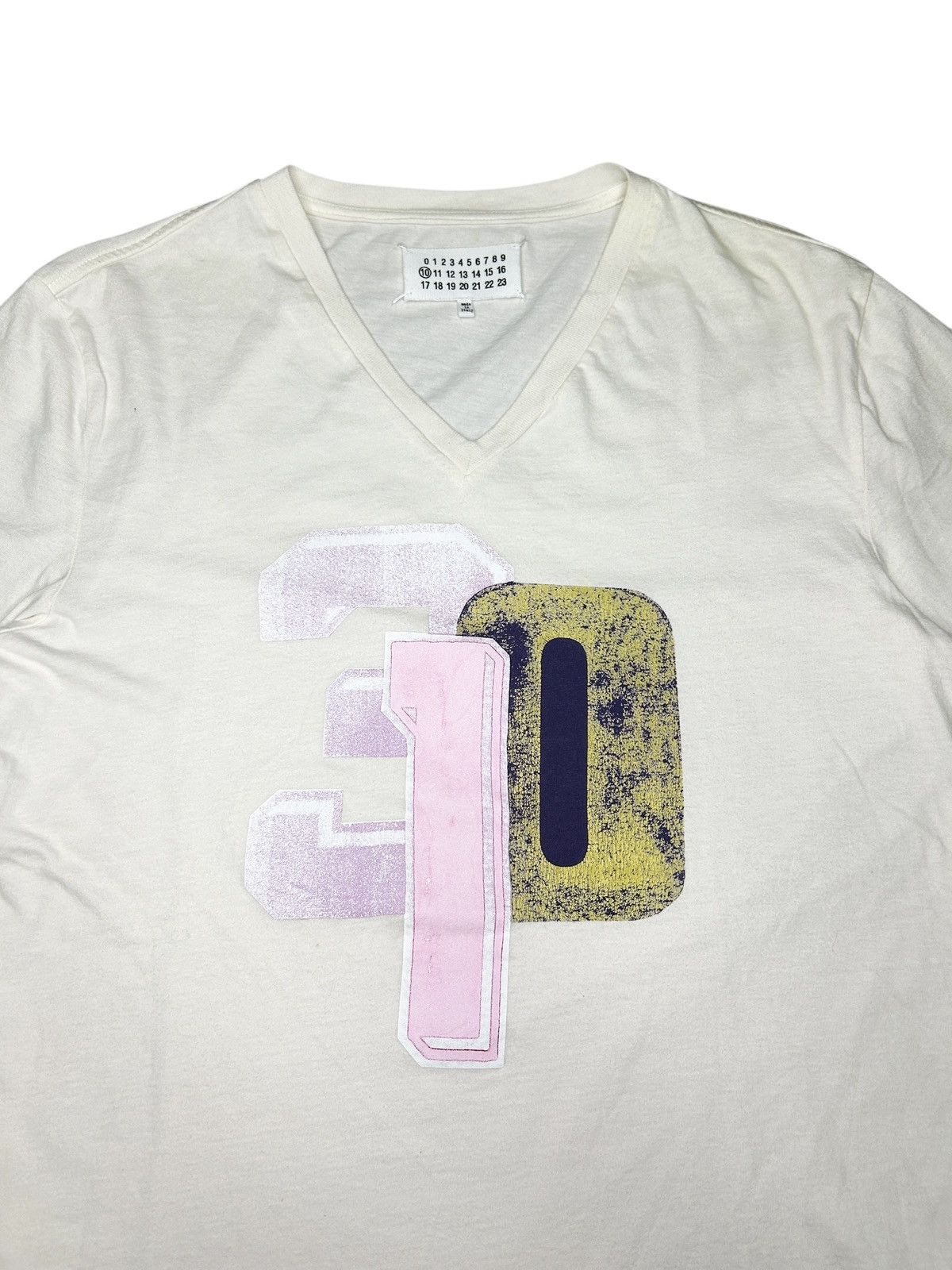Maison Margiela S/S 12 Numbers T-Shirt Size US S / EU 44-46 / 1 - 2 Thumbnail