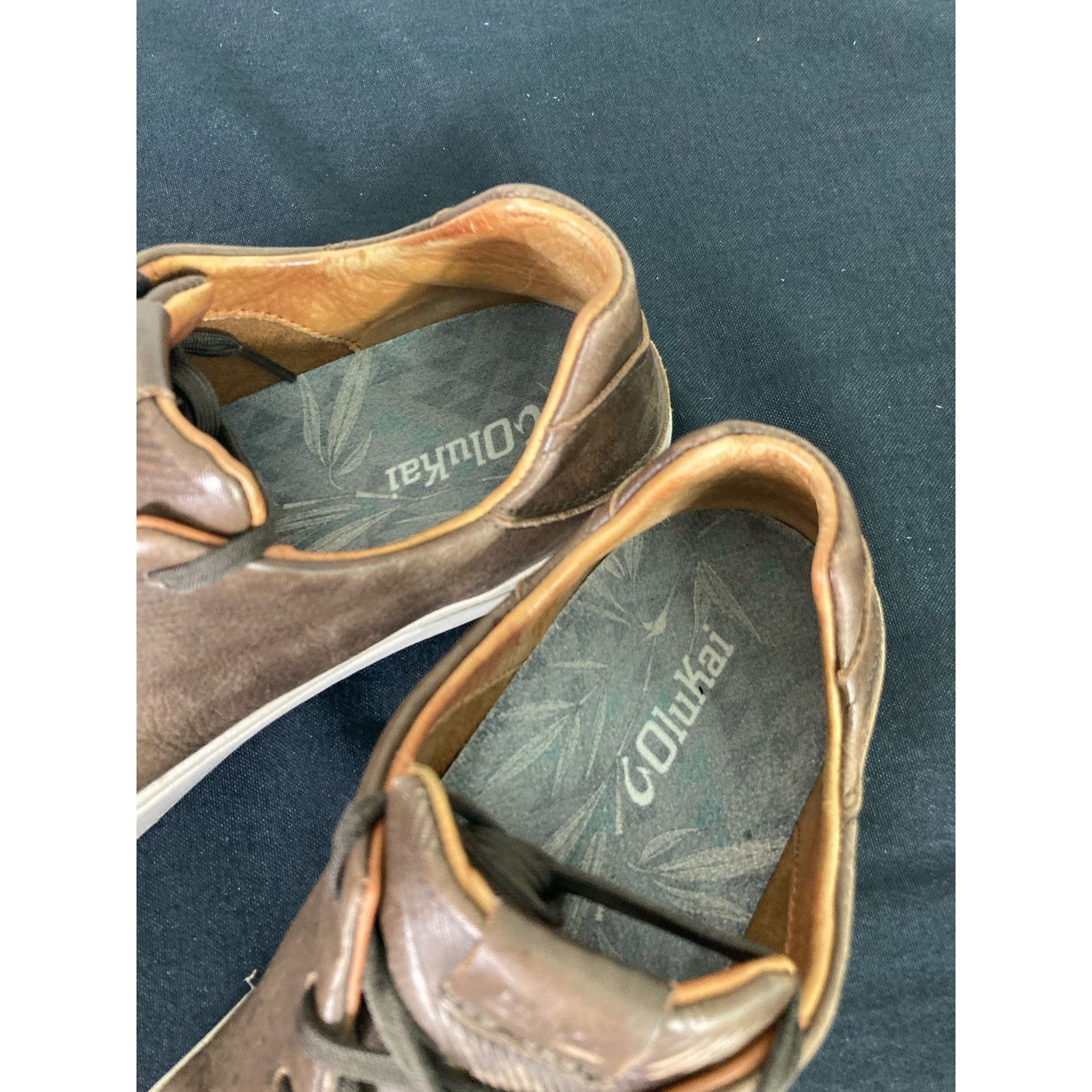 Olukai OluKai Lae'ahi Li'ili Men's Leather Sneakers Brown 10.5 Size US 10.5 / EU 43-44 - 9 Thumbnail