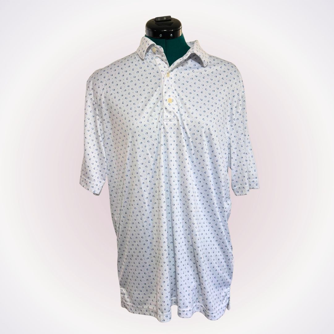 Greg Norman Greg Norman Patterned Performance Polo | Sz M Size US M / EU 48-50 / 2 - 1 Thumbnail