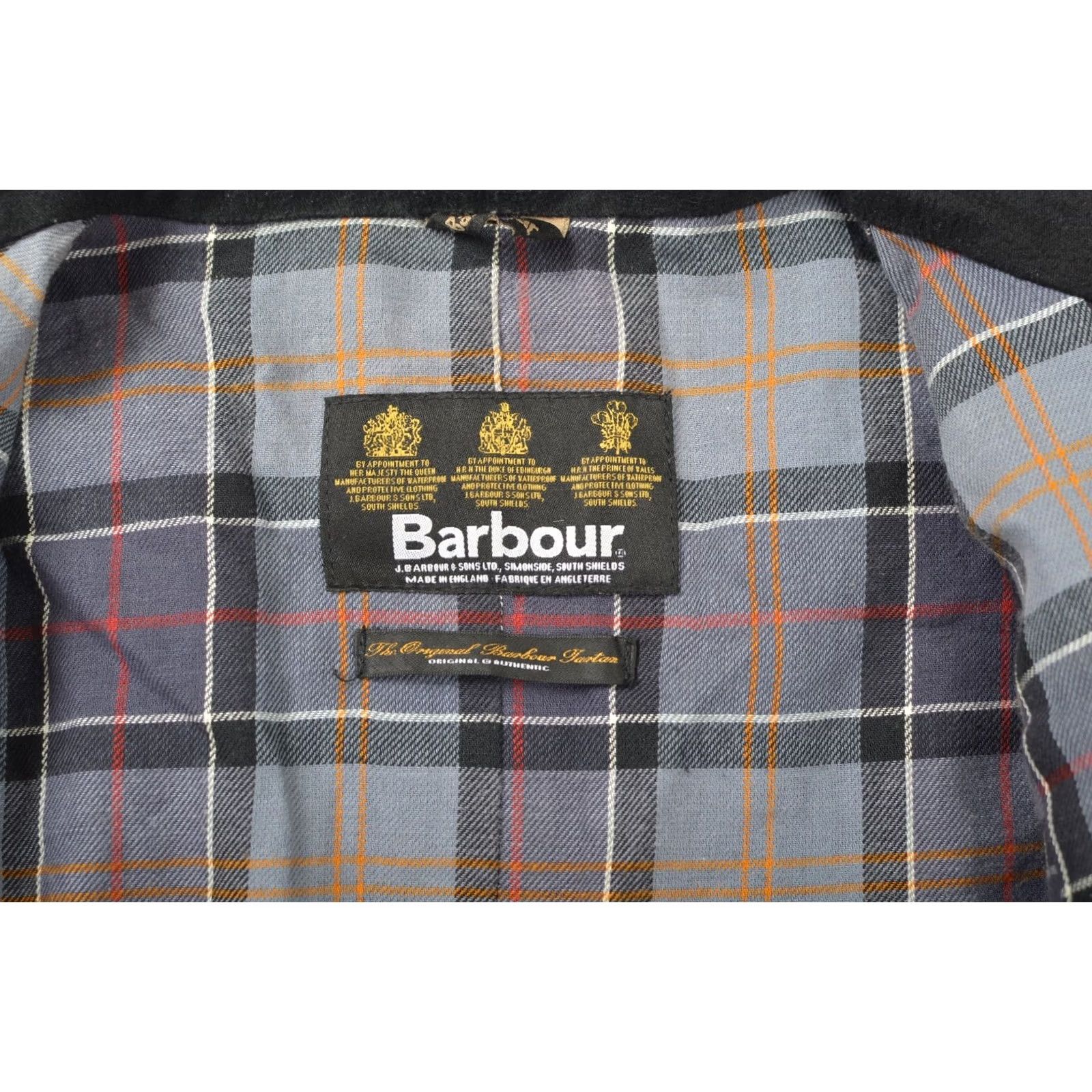 Barbour Barbour L1093 Ladies Utility Jacket Wax Cotton Tartan Size UK 18 Black Womens Jacket, Waxed Cotton, Barbour UK 18, Vintage? Size XXL / US 16-18 / IT 52-54 - 6 Thumbnail