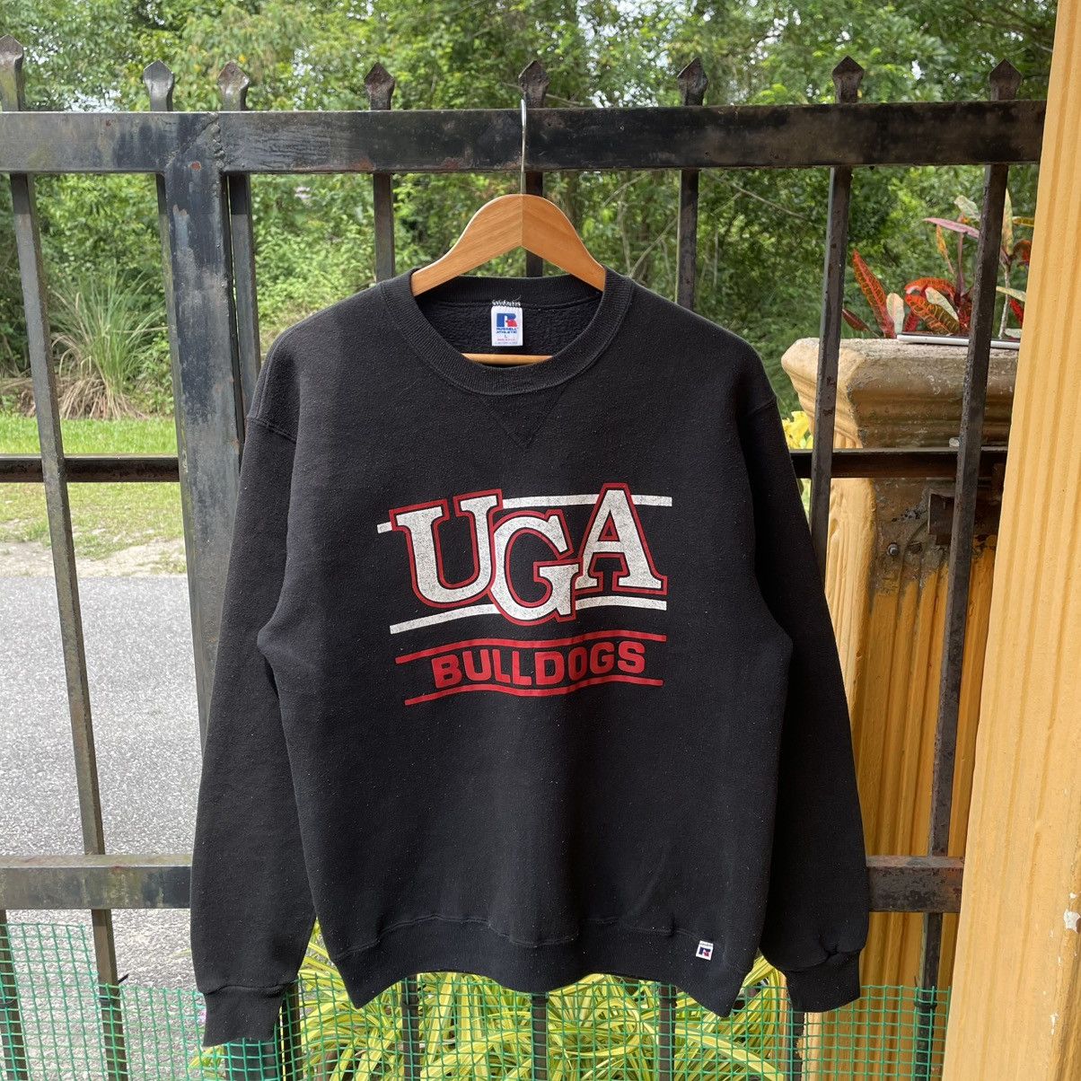 Russell Athletic × Vintage 🔥Vintage 90s UGA Bulldogs Big Logo Sweatshirts Size US M / EU 48-50 / 2 - 1 Thumbnail