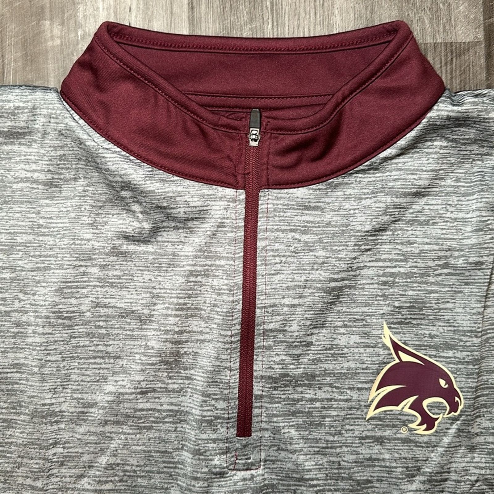 Colosseum Athletics Texas State Bobcats Colosseum Quarter Zip Pullover - XL Size US XL / EU 56 / 4 - 6 Thumbnail