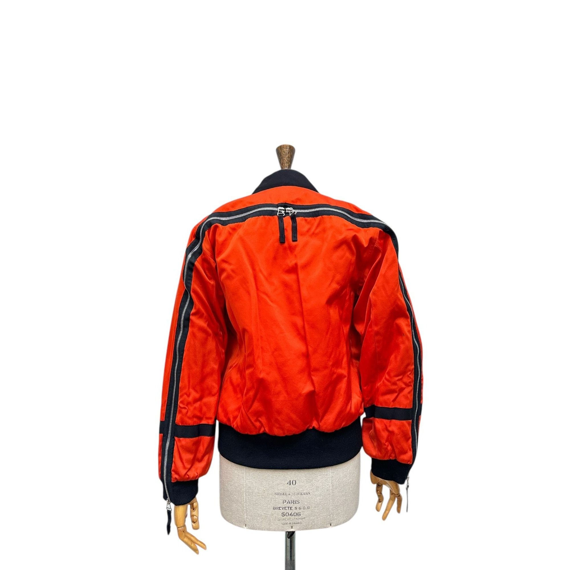 Dries Van Noten Fall/Winter 2014 Orange Back-Zip Bomber Jacket Size S / US 4 / IT 40 - 4 Thumbnail