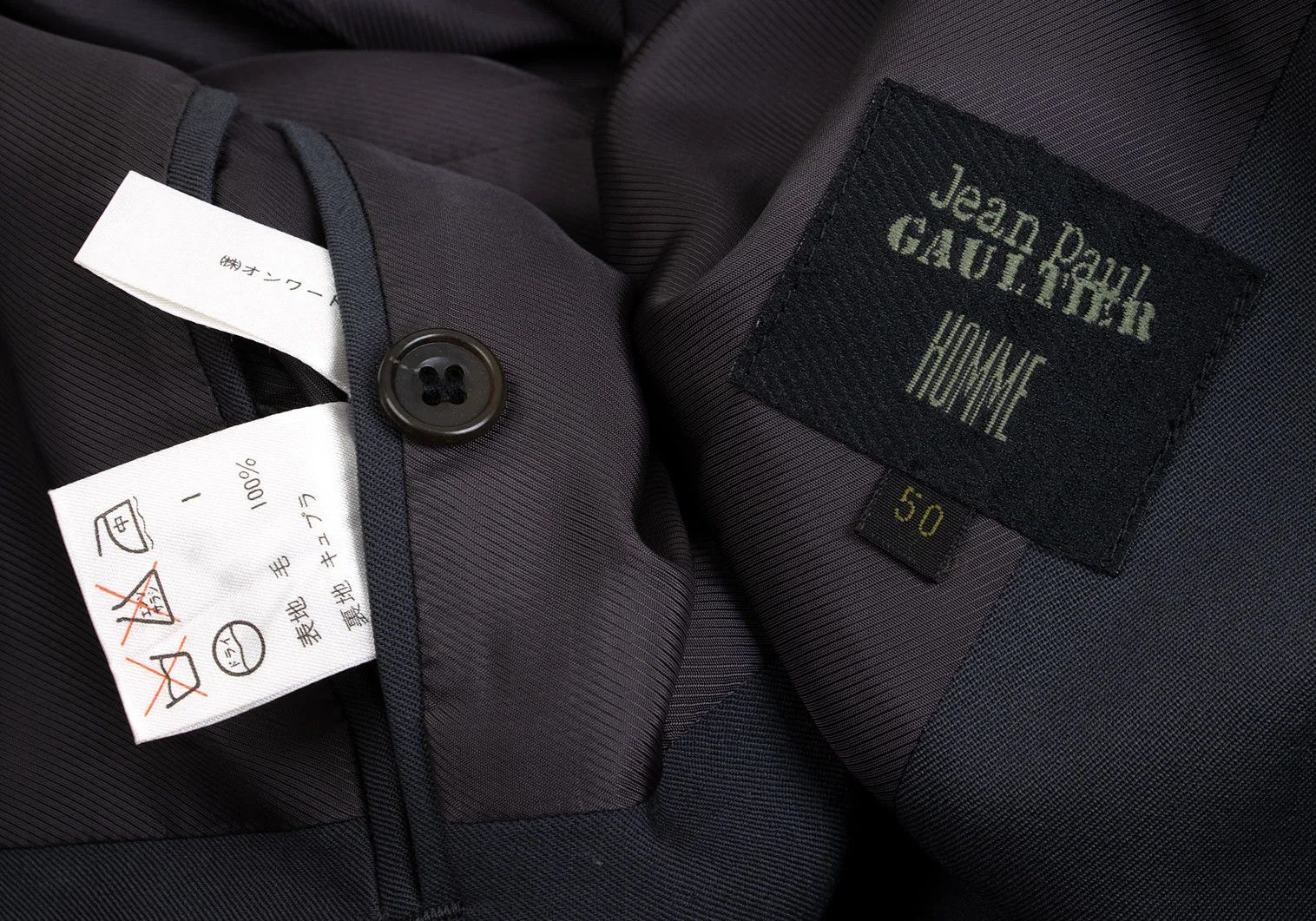 Jean Paul Gaultier Wool Gabardine Double Jacket in Grey Size 50 Size US M / EU 48-50 / 2 - 20 Thumbnail