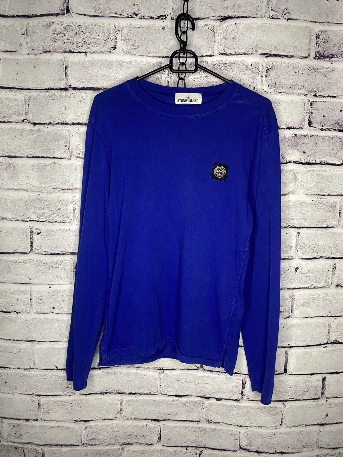 Men's Stone island Patch Program logo long sleeve