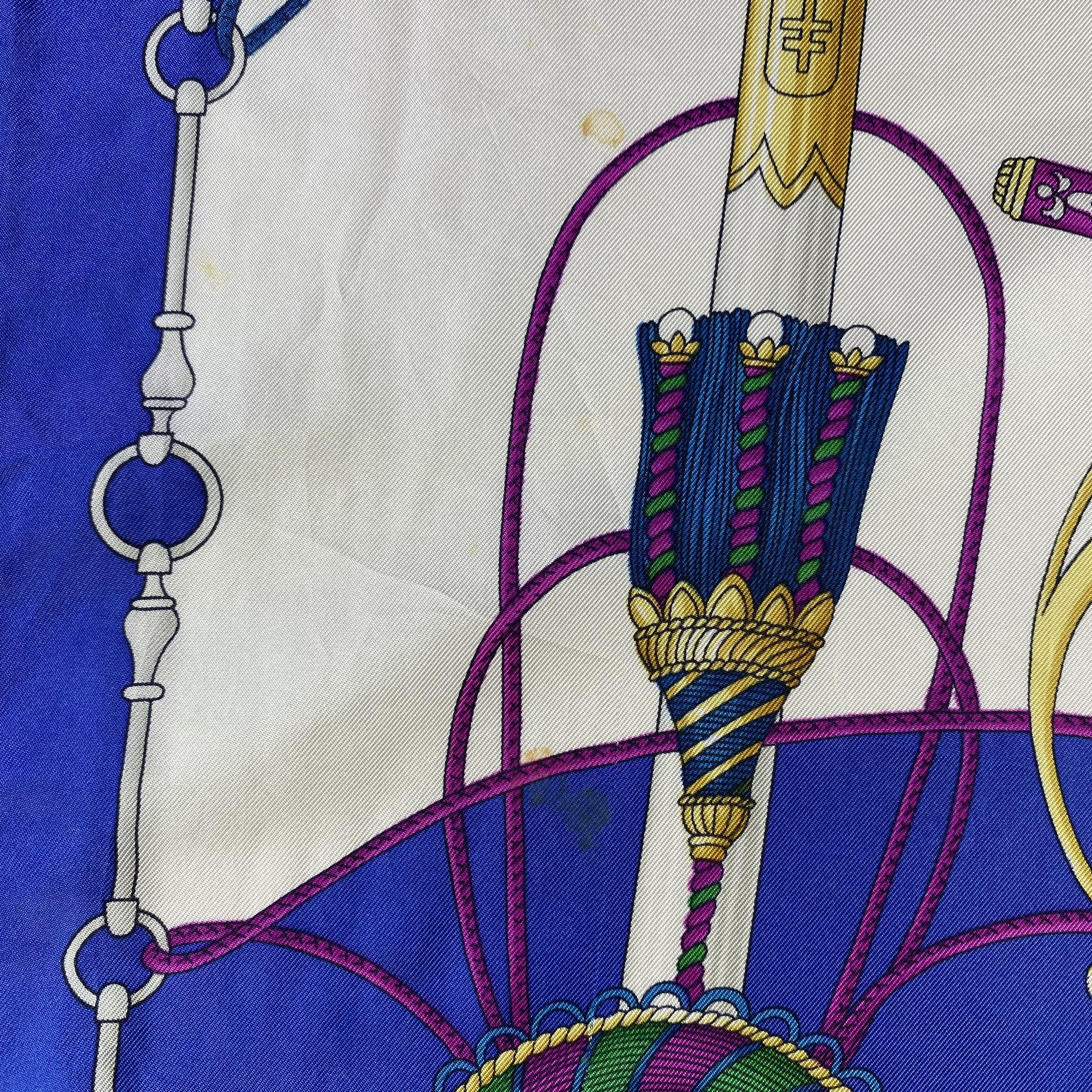 Vintage Vintage Italian Comtesse Silk Scarf SS038 Size ONE SIZE - 10 Thumbnail