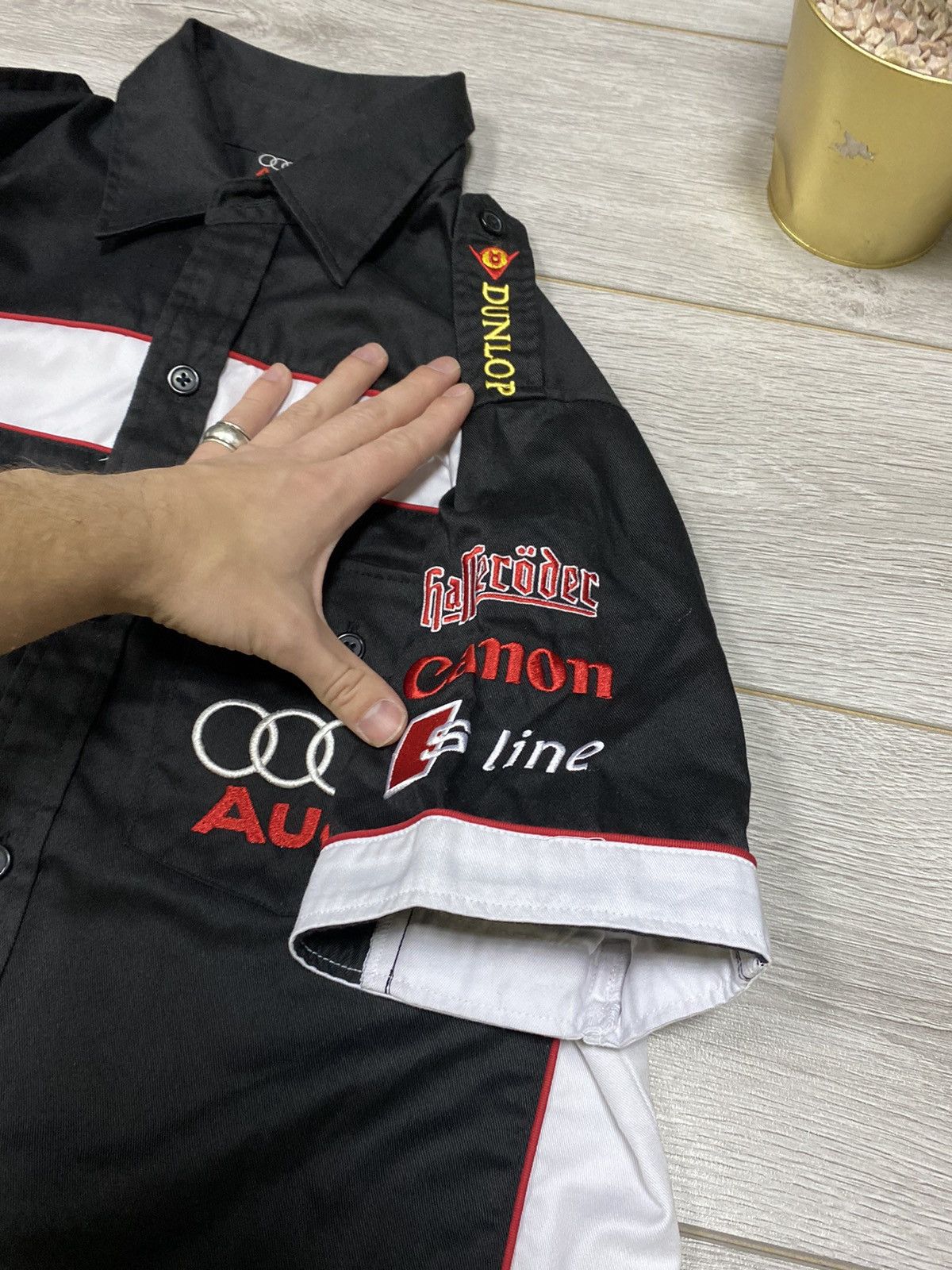 Vintage Audi vintage thick shirt big logo buttons canon Size US S / EU 44-46 / 1 - 7 Thumbnail