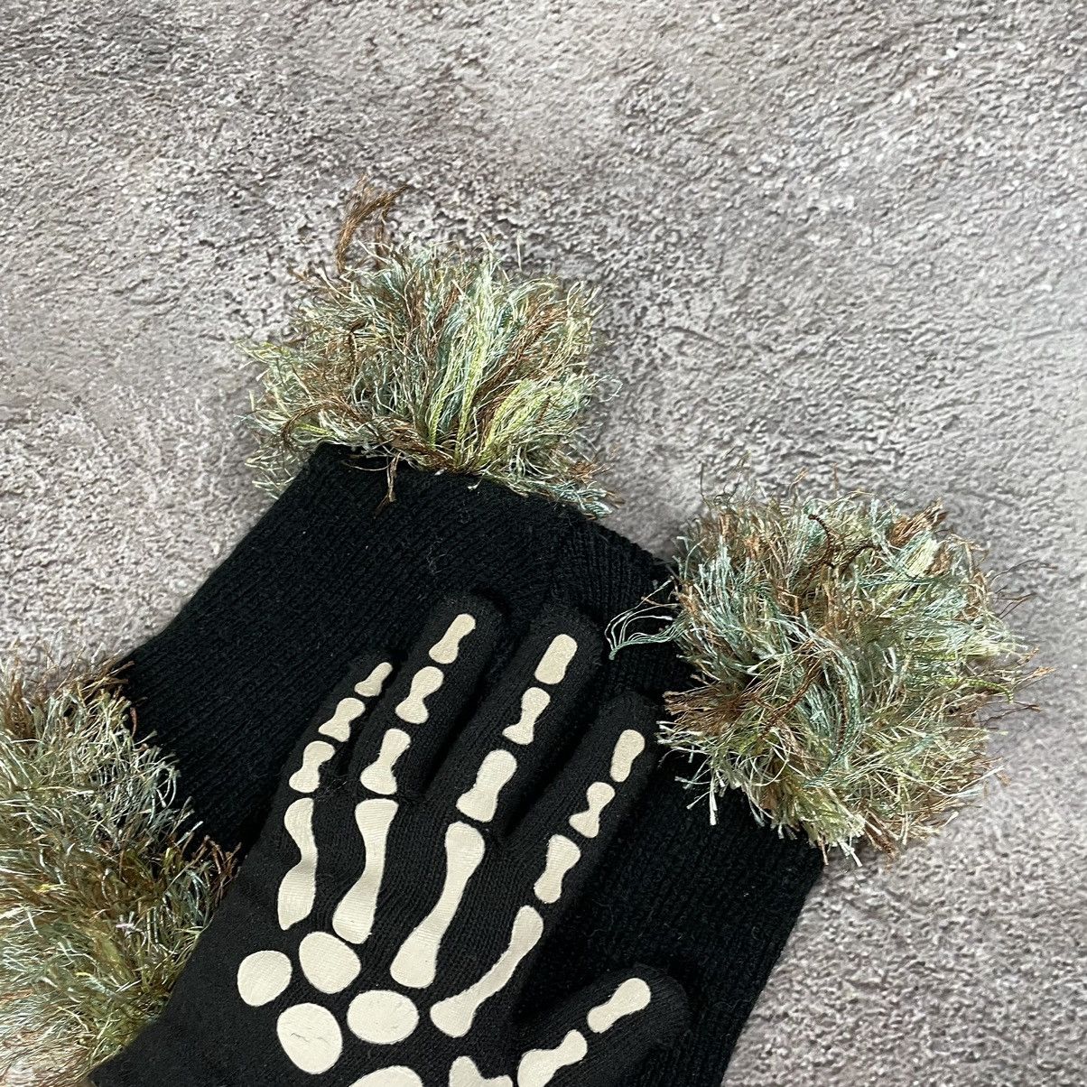 Vintage Vintage 90s Mohair Beanie Skeleton Hand Grunge Alt Faded OS Size ONE SIZE - 4 Thumbnail